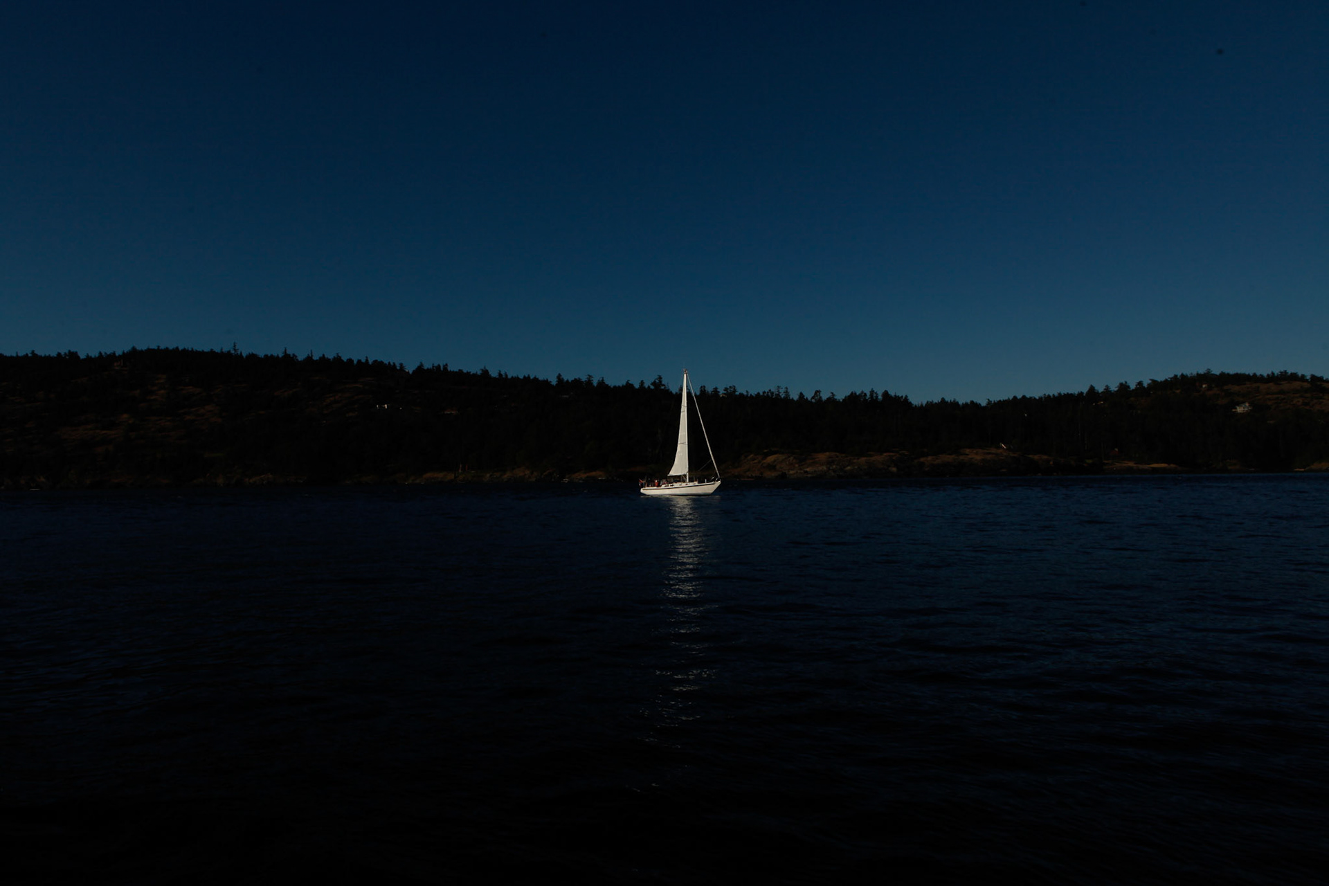 Sailboat, San Juan Islands, Washington state