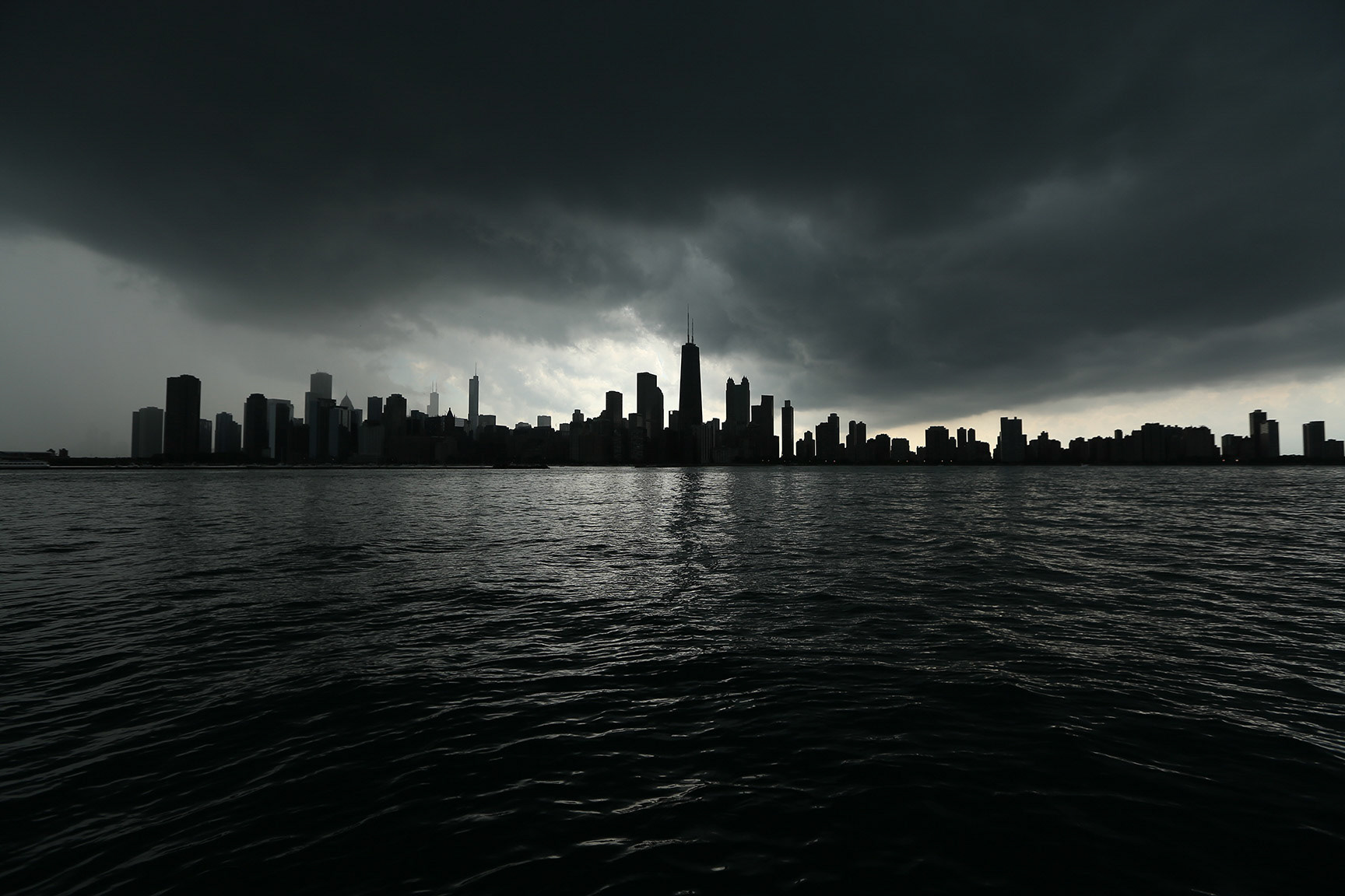 Chicago skyline from Lake Michigan