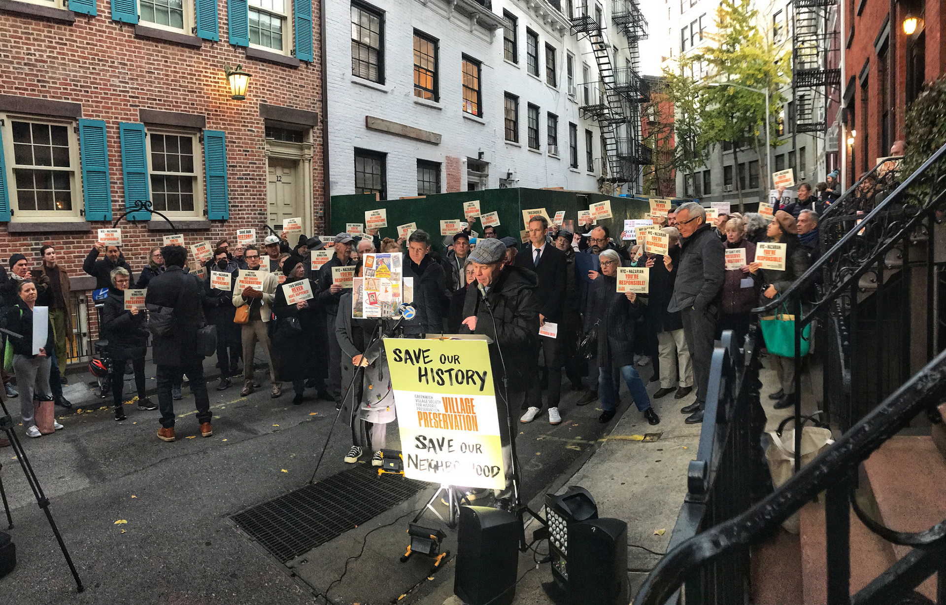 Village Preservation: 14 Gay Street Rally