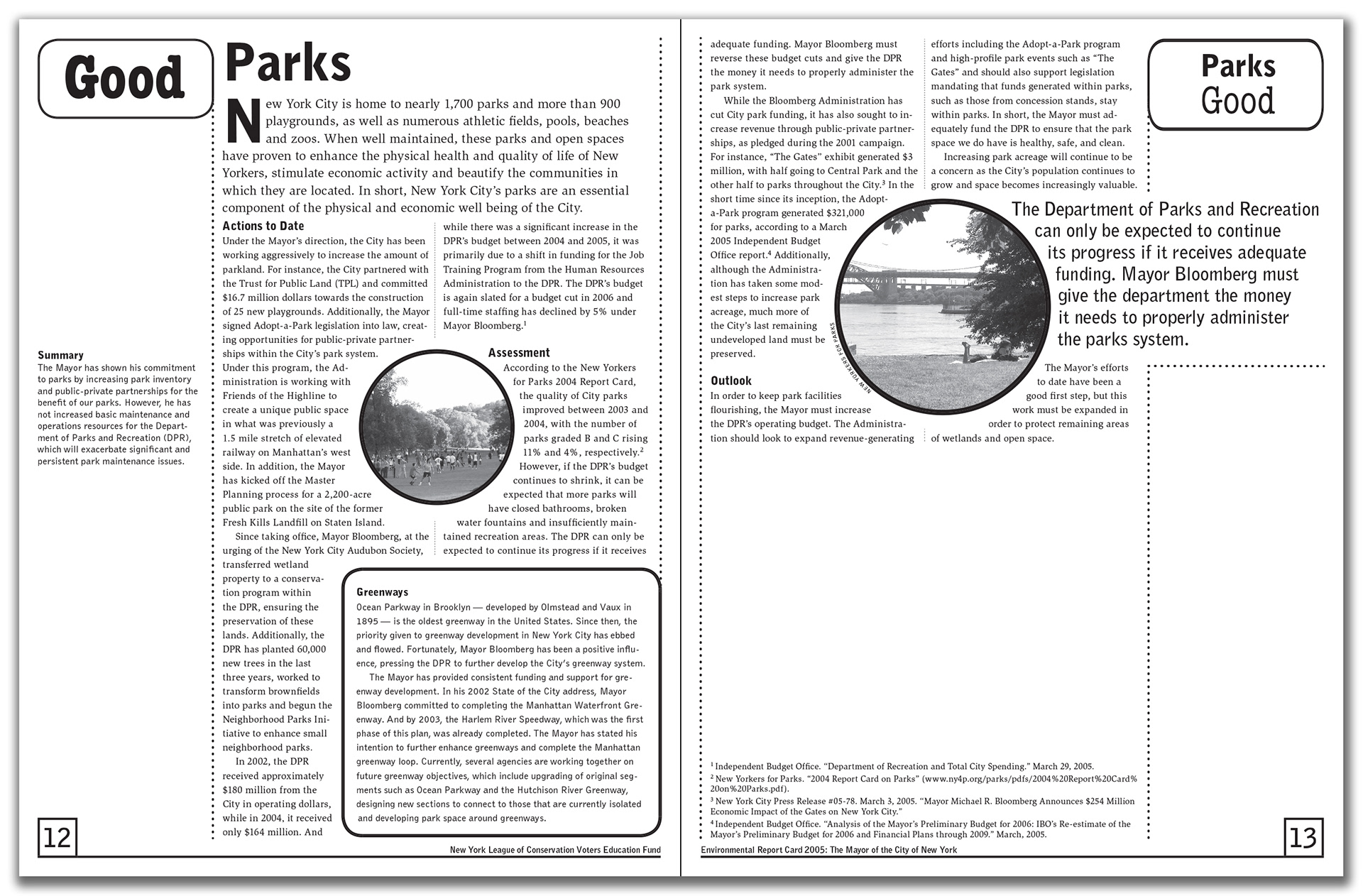 NYLCV Environmental Report Card, pages 12-13