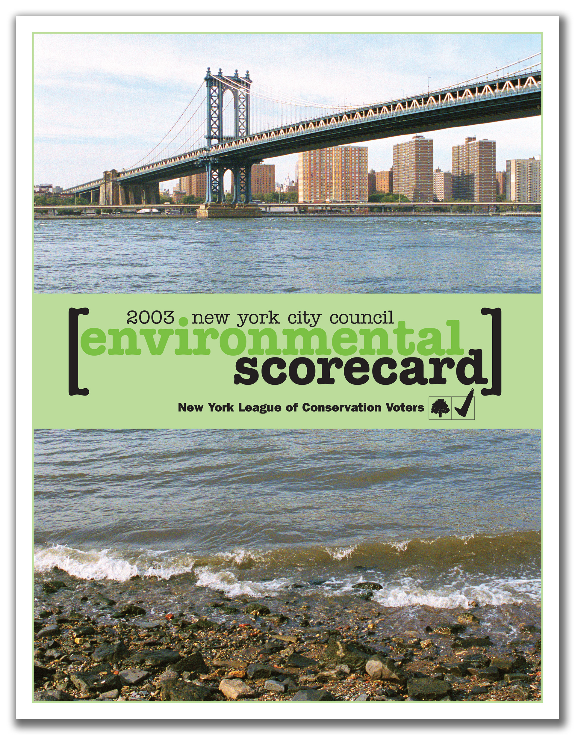 NYLCV Environmental Report Card 2003, cover