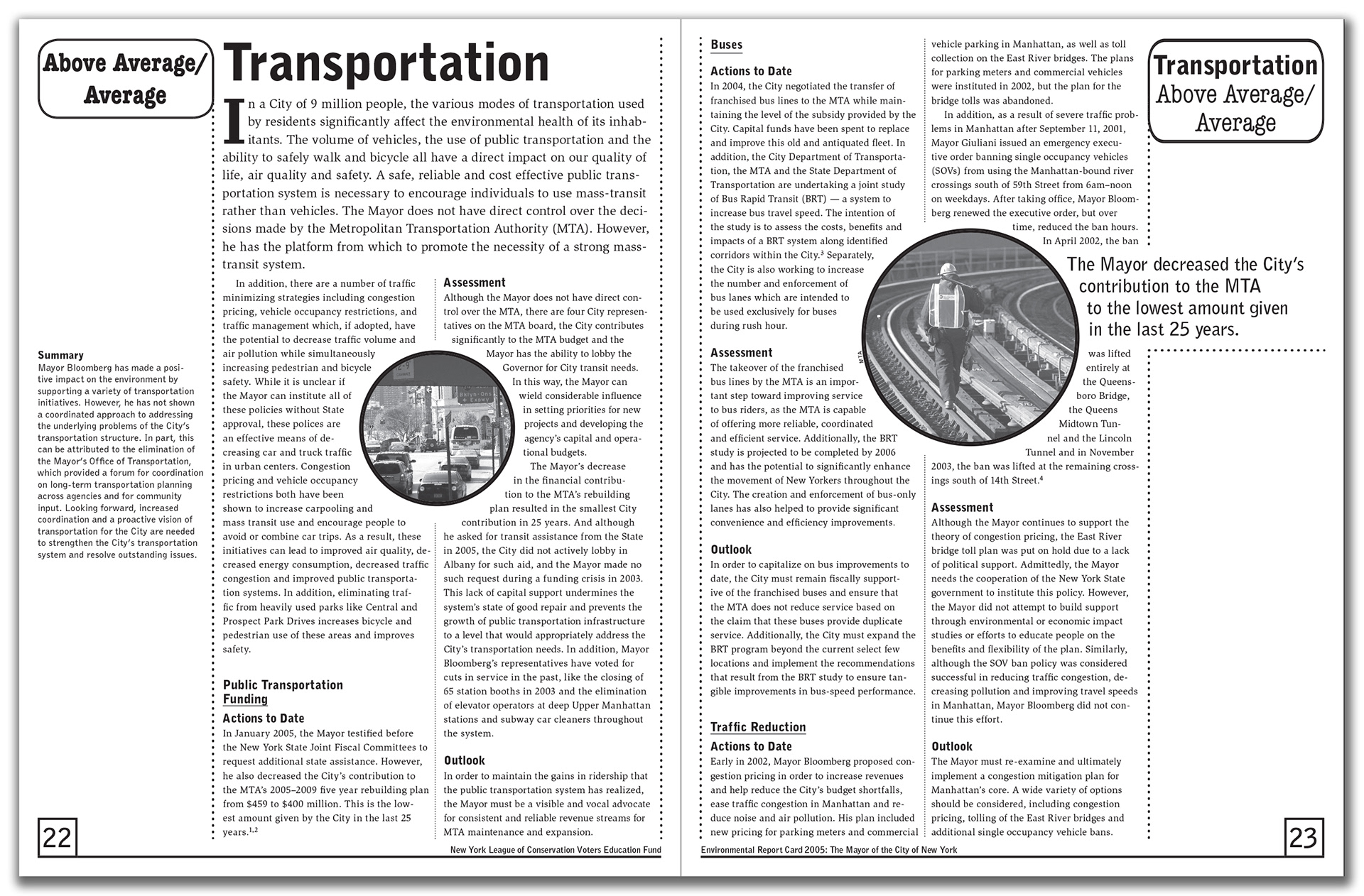 NYLCV Environmental Report Card, pages 22-23