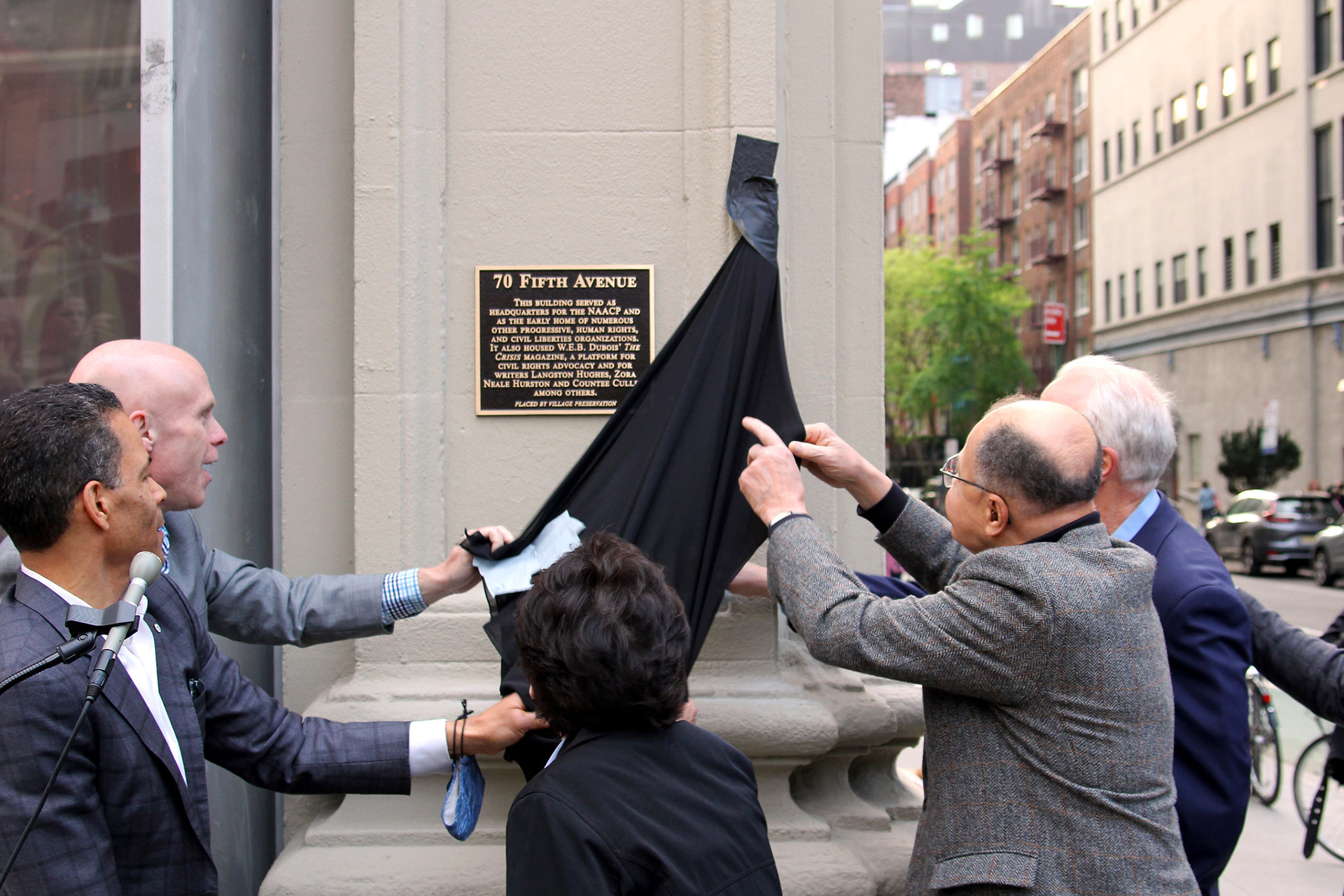 Village Preservation: Plaque Unveiling