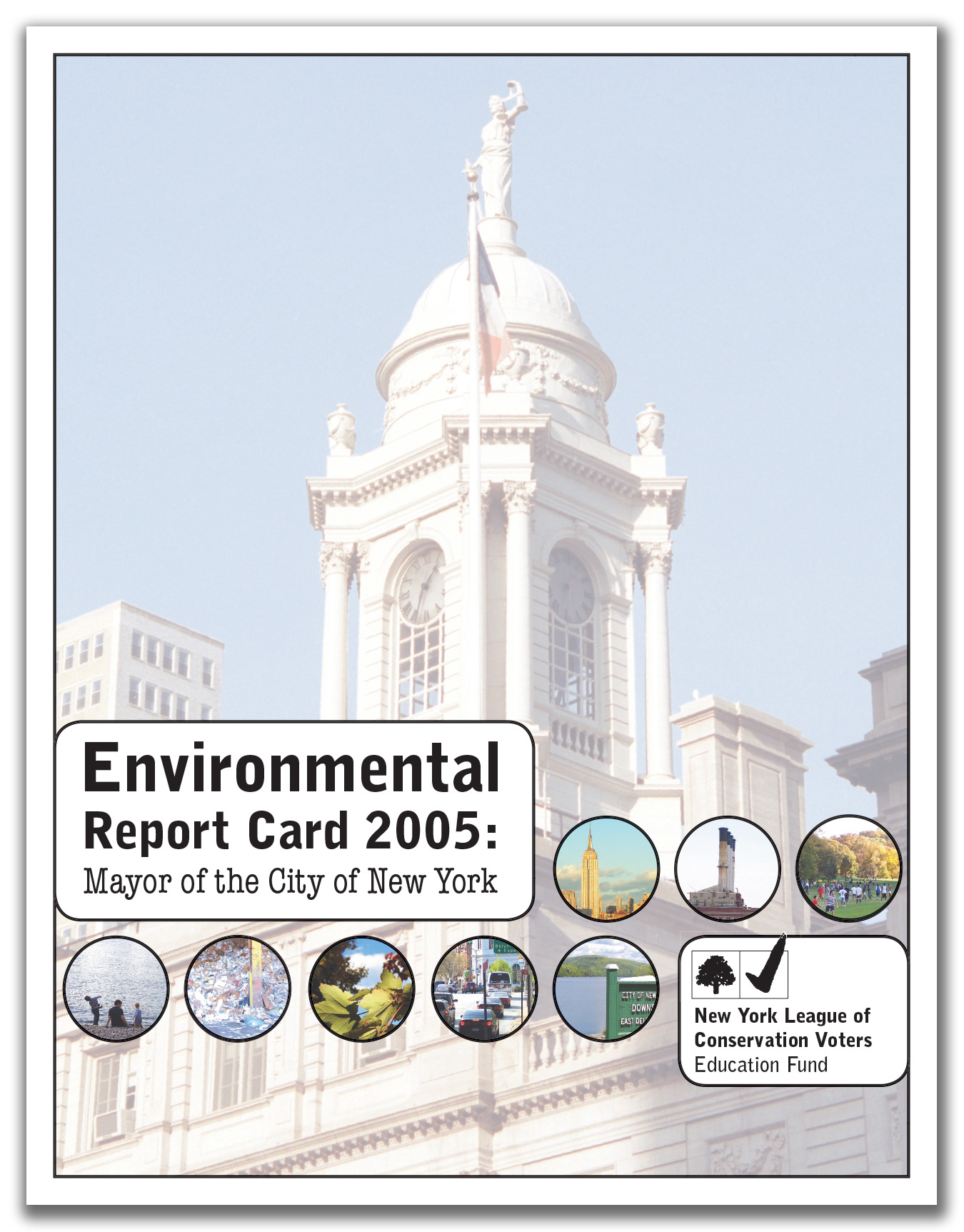 NYLCV Environmental Report Card, cover