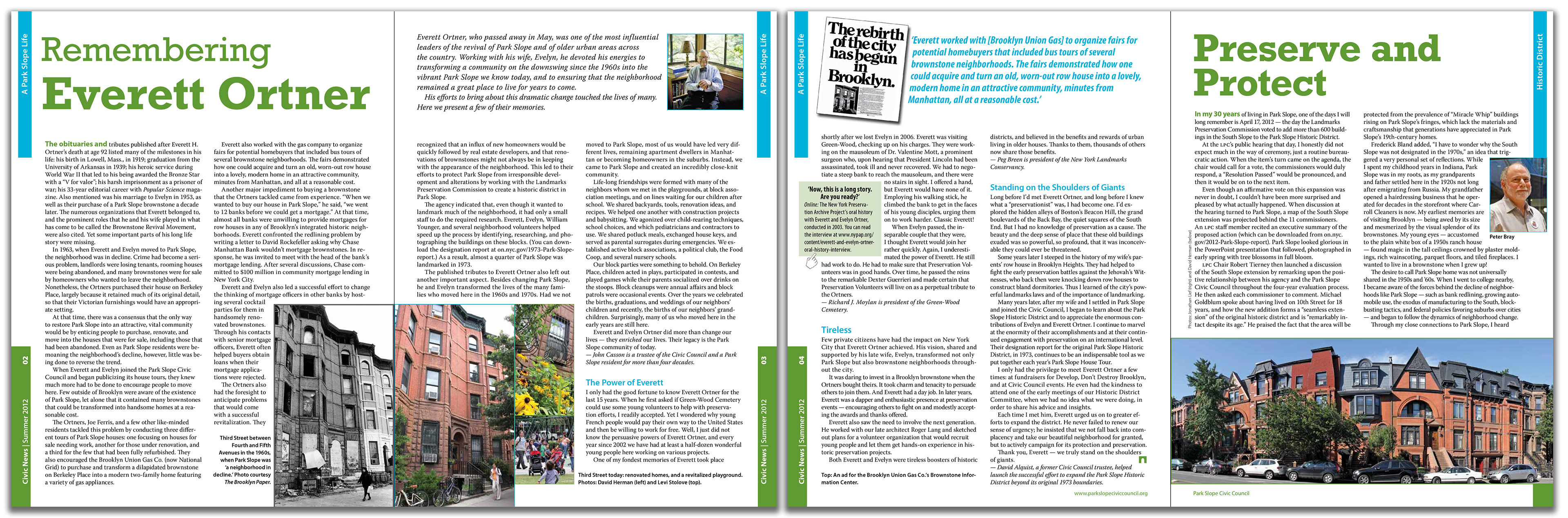 Summer 2012, spreads across pages 2–5