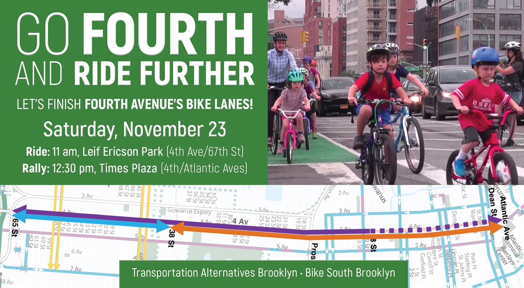Facebook banner: Go Fourth and Ride Further