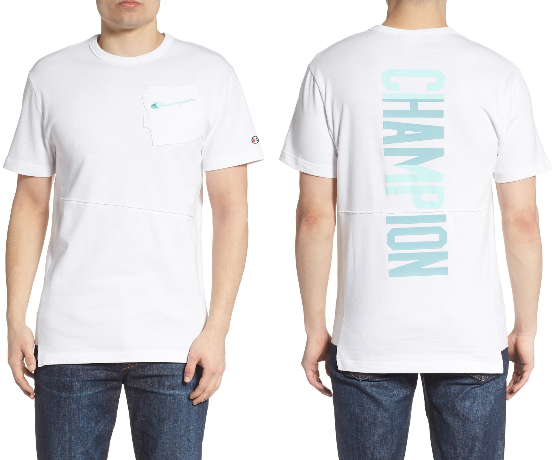SPRING 2019, CUT & SEW TEE + RIB PANELS