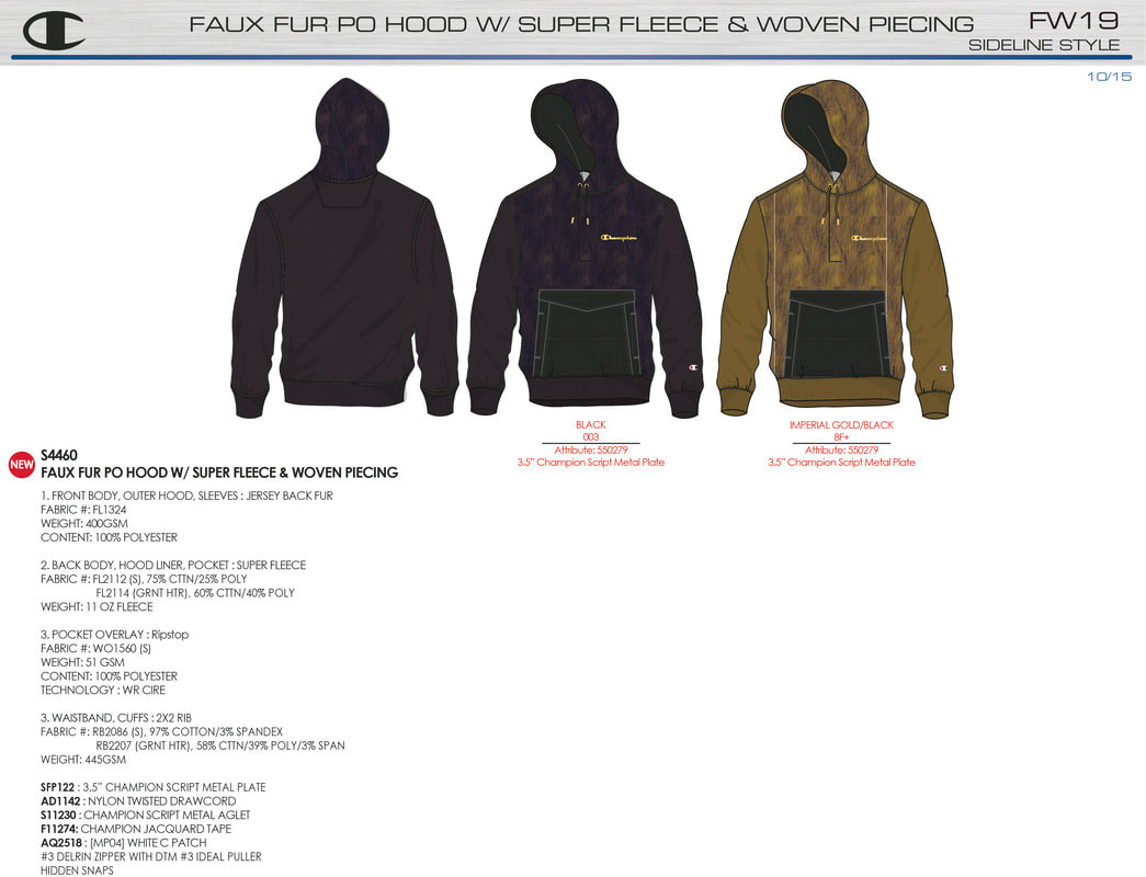 FALL 2019, FAUX FUR + RIPSTOP w/ METAL TRIM