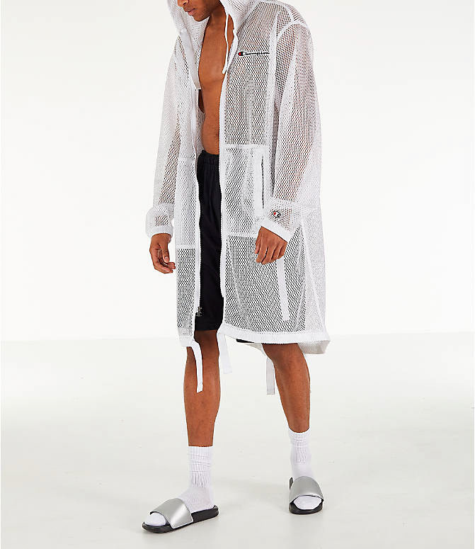SPRING 2019, MESH PARKA - WHITE