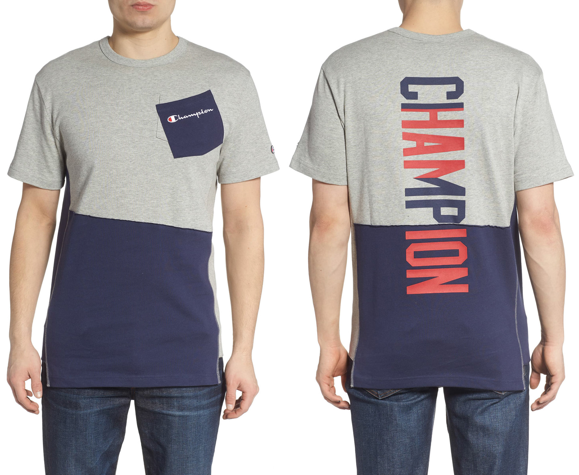 SPRING 2019, CUT & SEW TEE + RIB PANELS