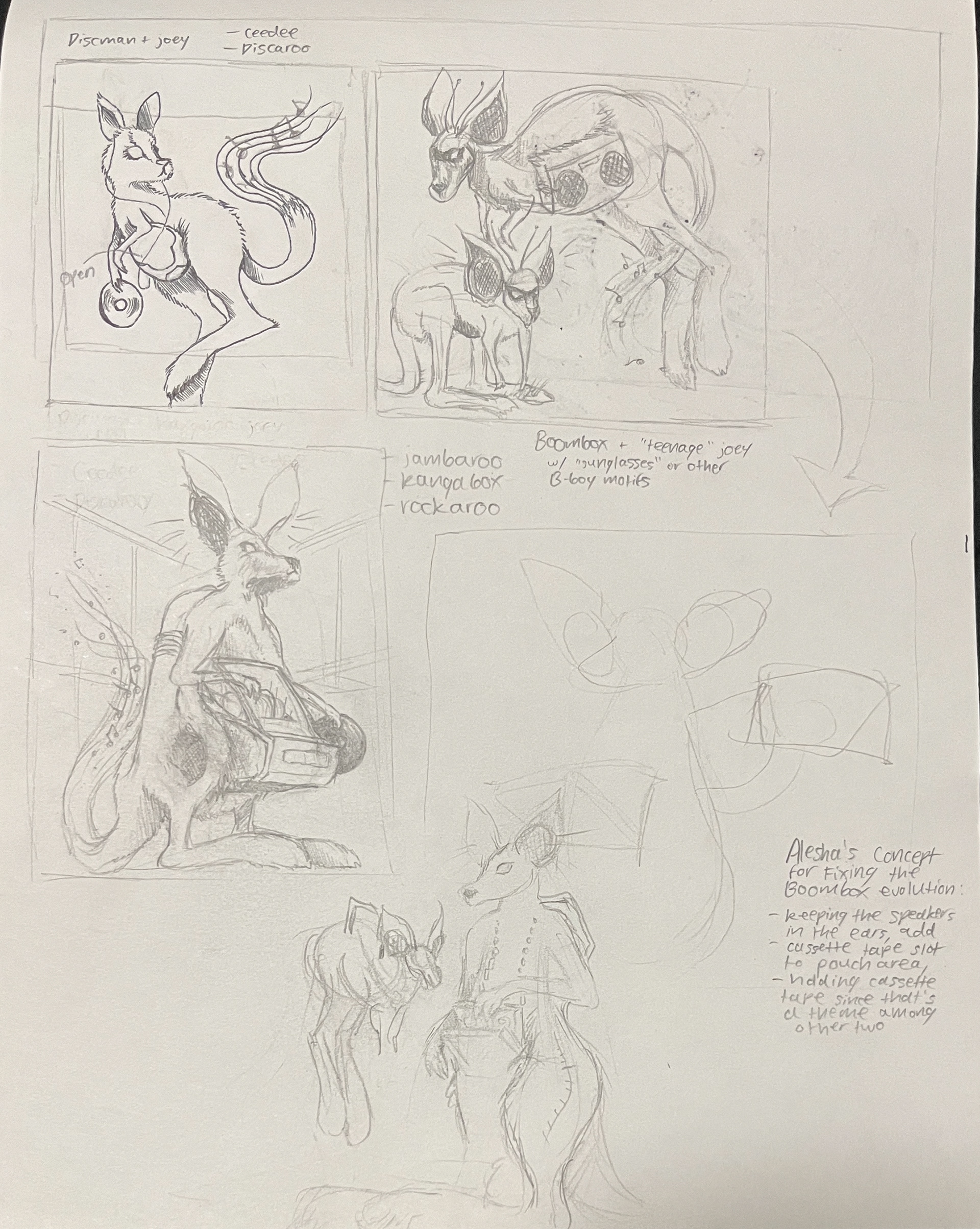 Initial finals sketches