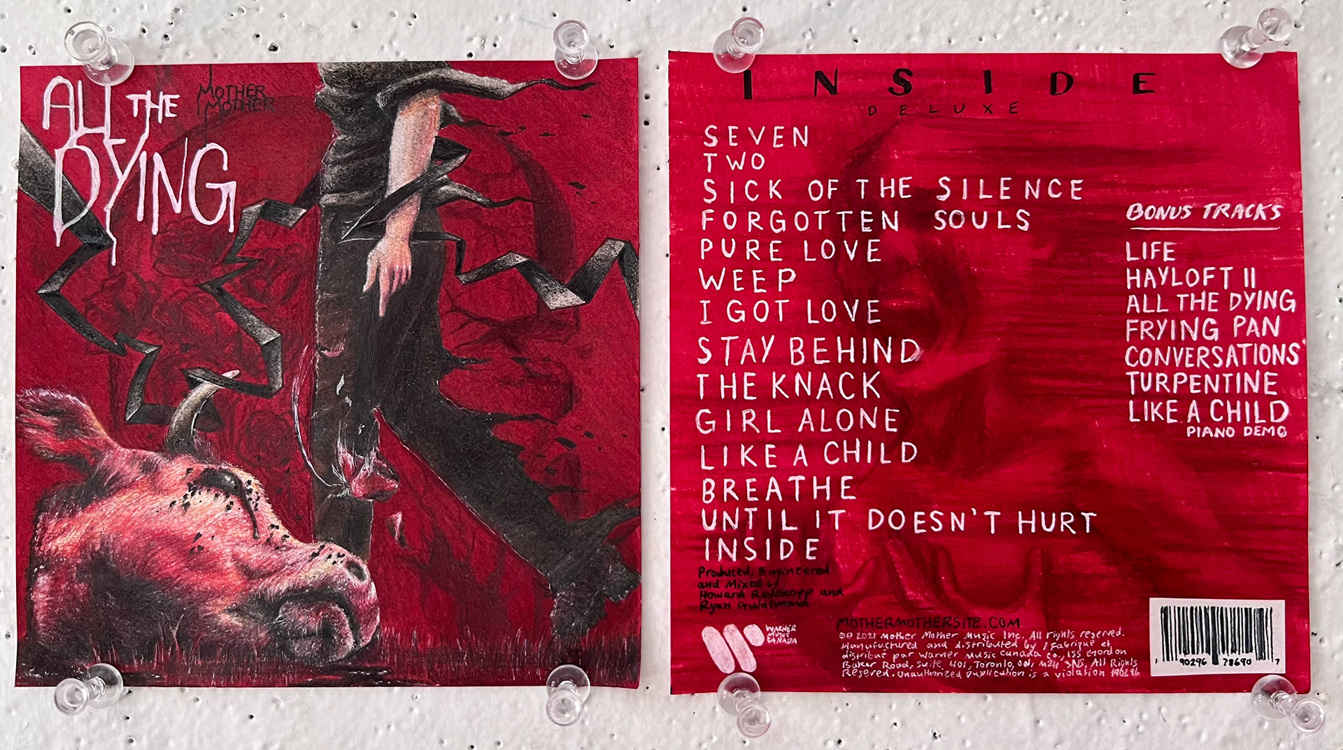 Mother Mother's All the Dying/Inside (CD case design)