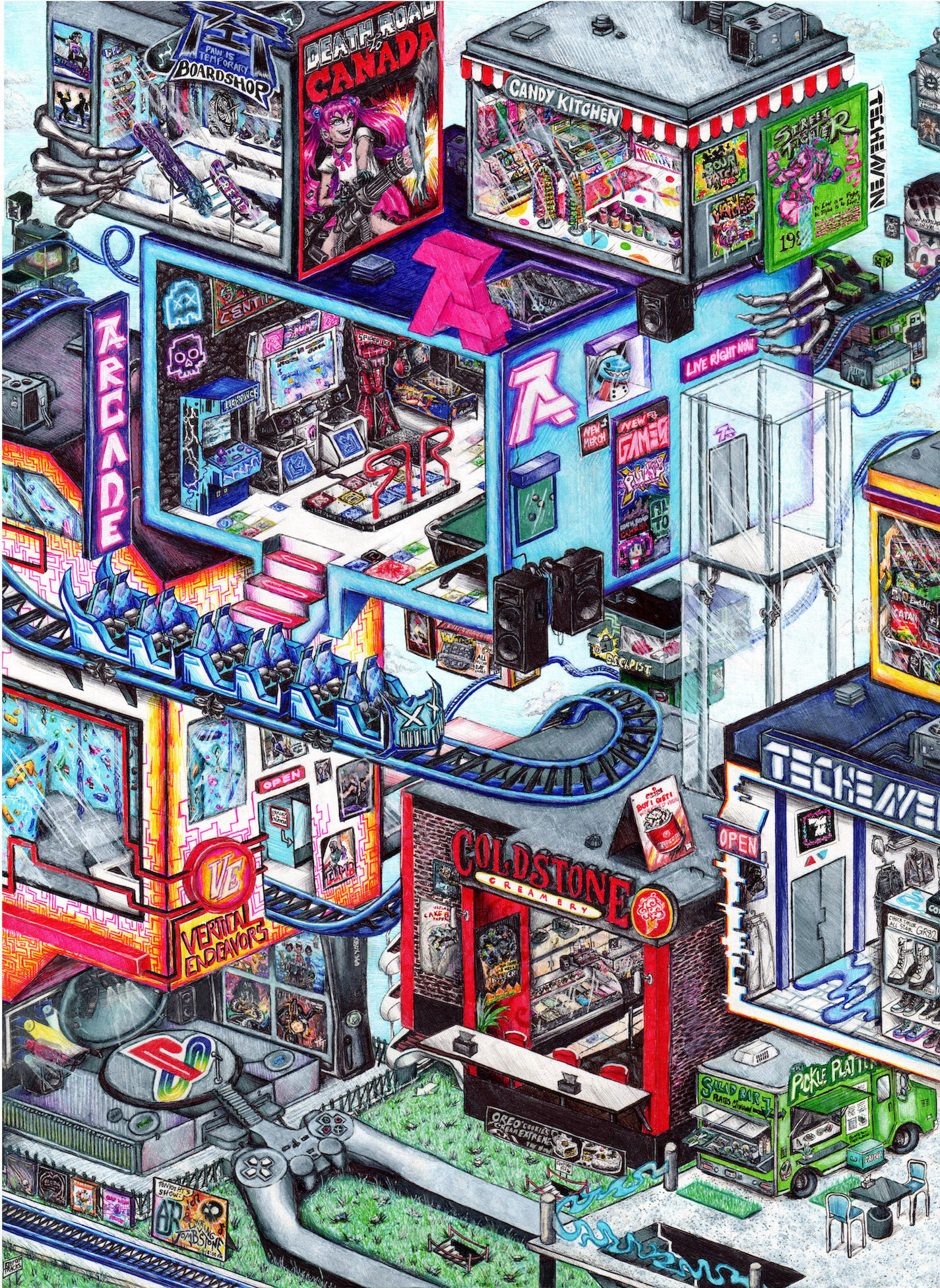All to Myself - Ballpoint and Gel Pen