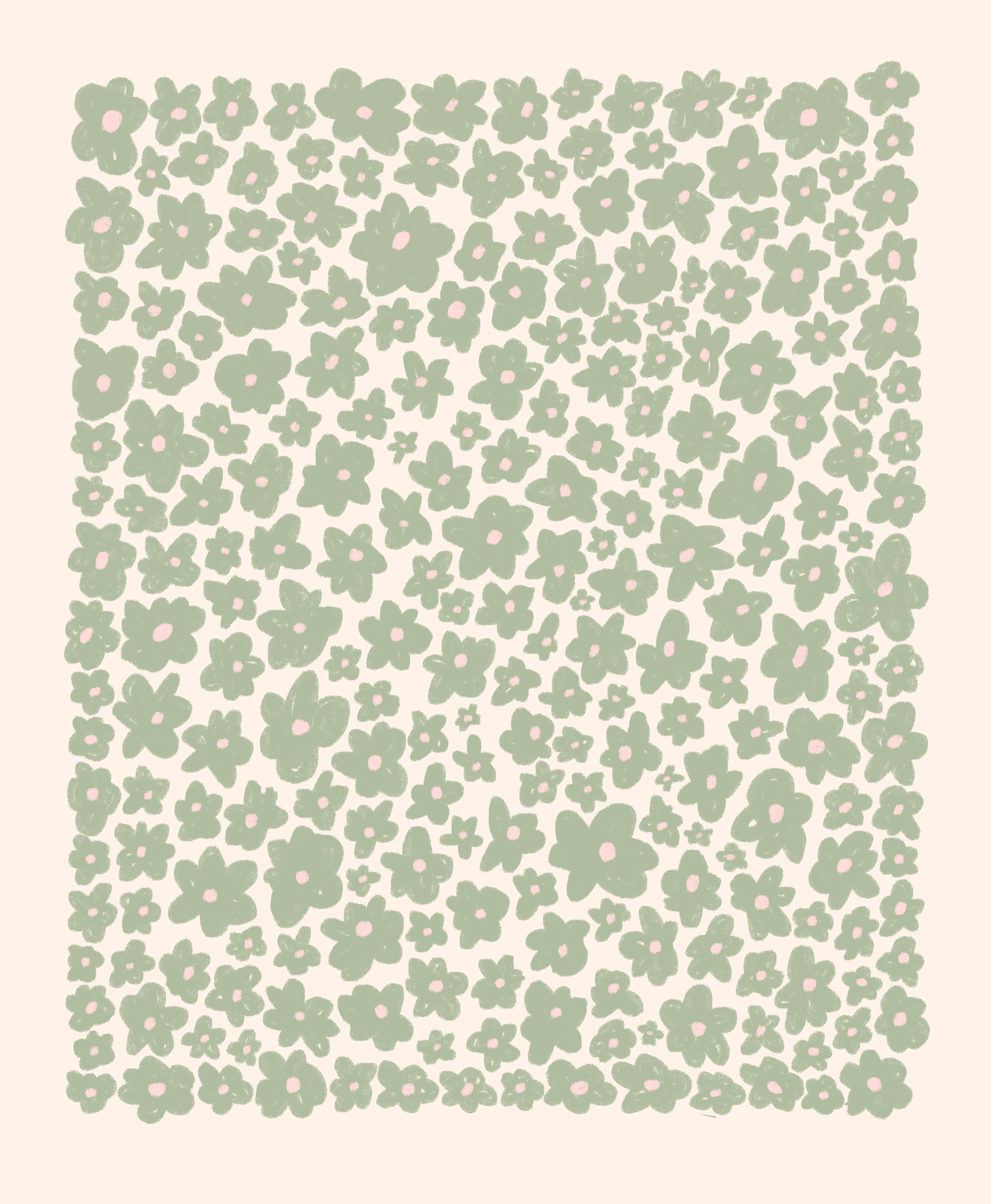 Green Florals