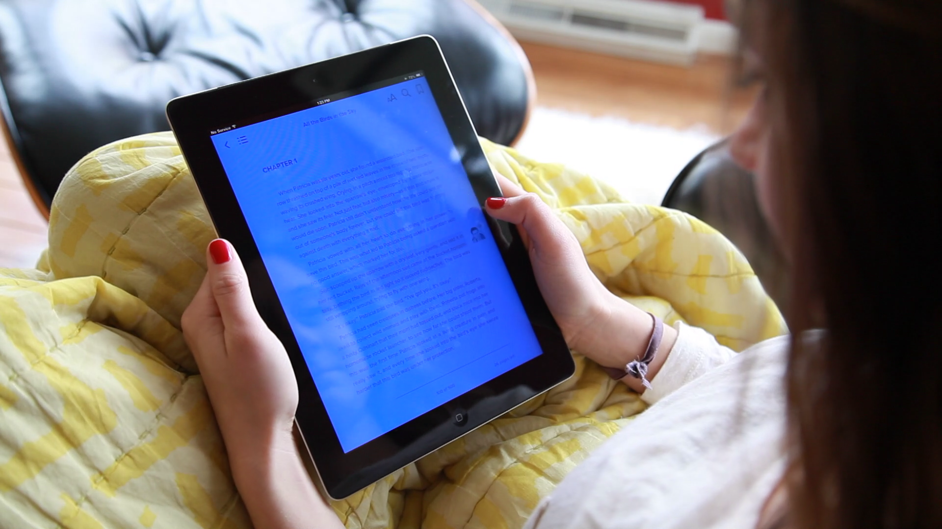 Actors interacted with blue screen prototype