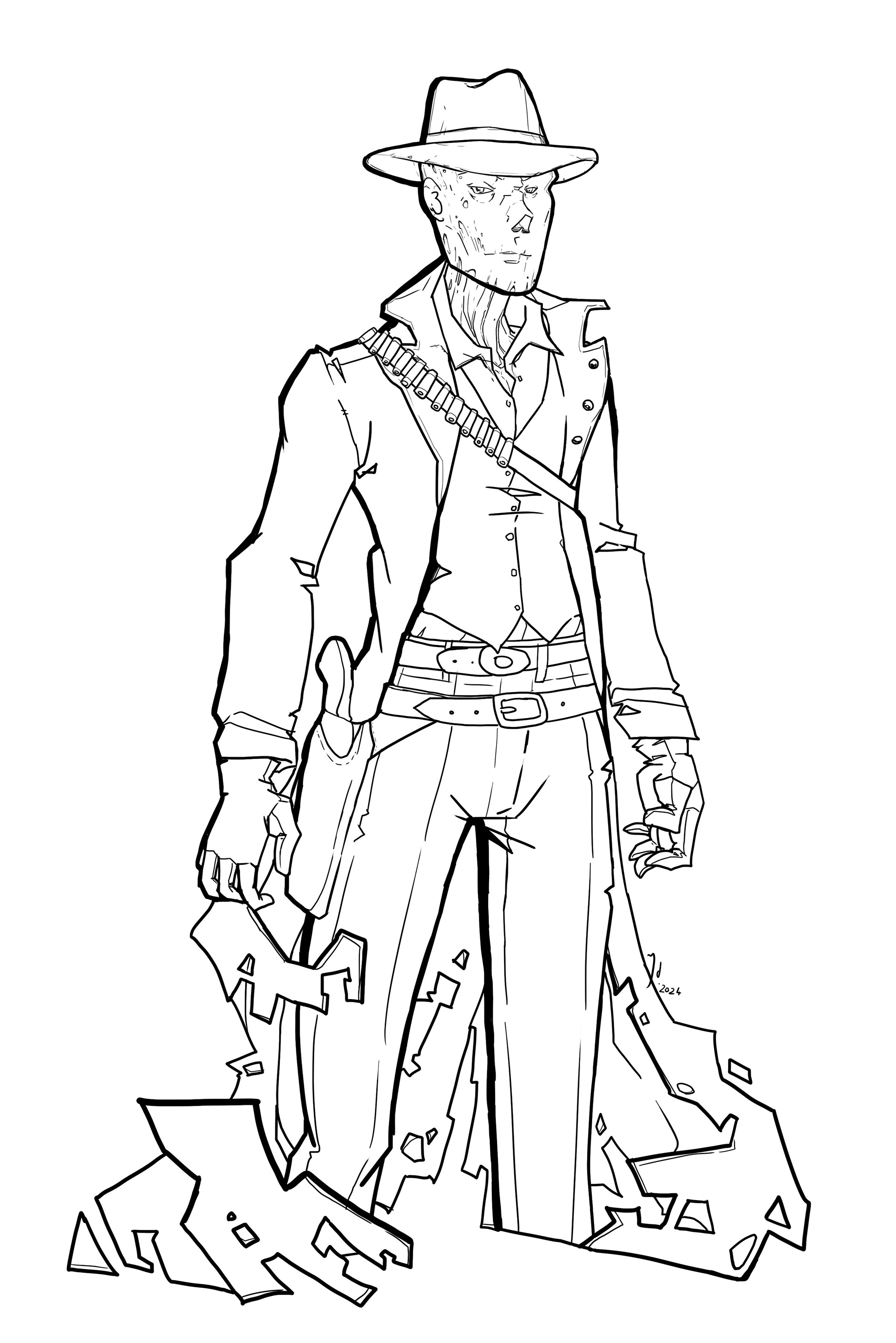 The Ghoul, versio 1. Digitaalinen piirros.