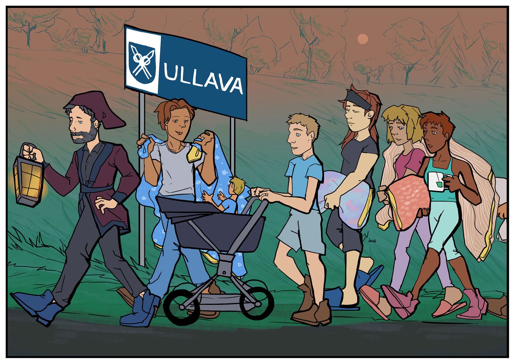 Uninen kulkue Ullavalle. 2024