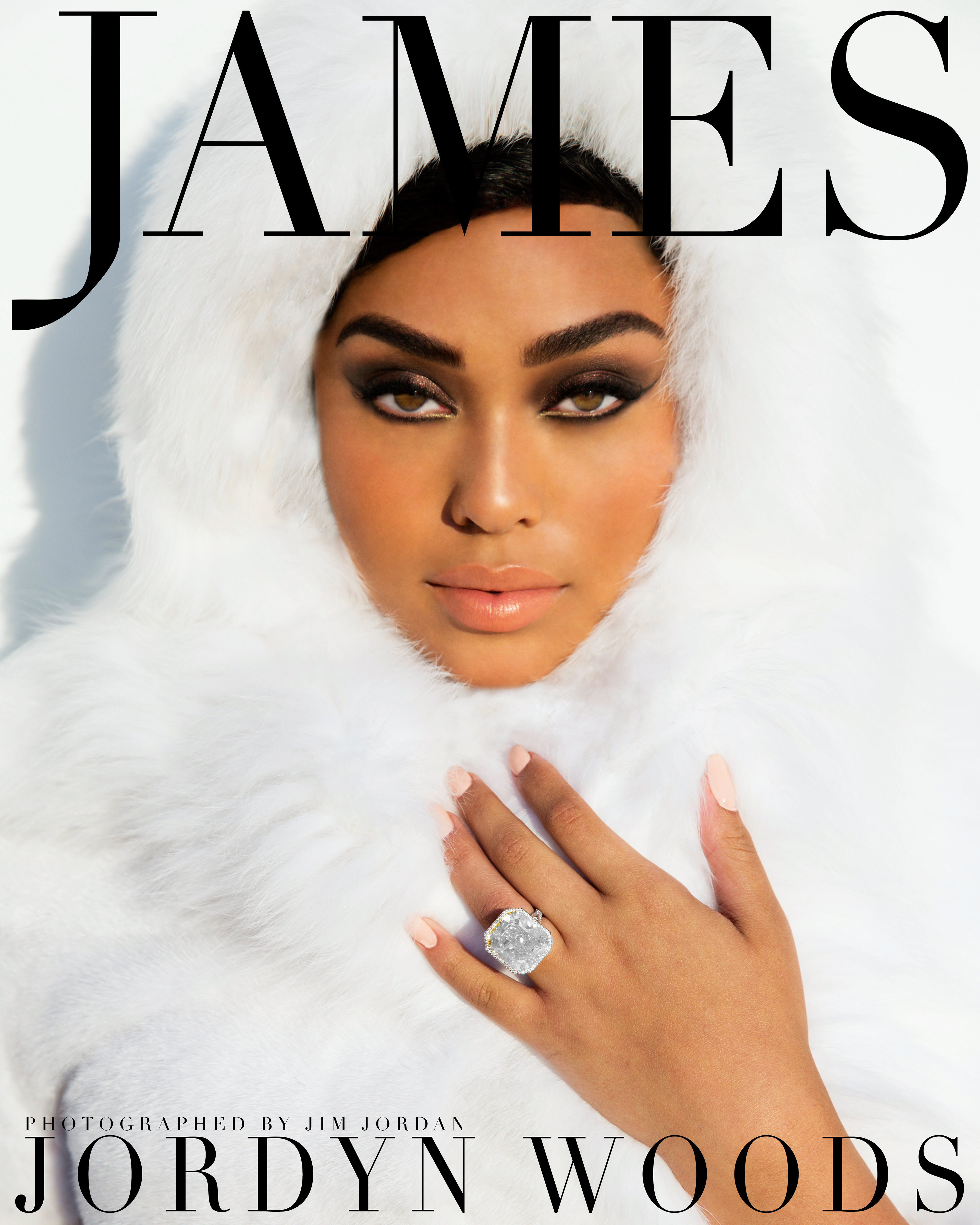 Model Jordyn Woods photographed by fashion photographer Jim Jordan for James Magazine