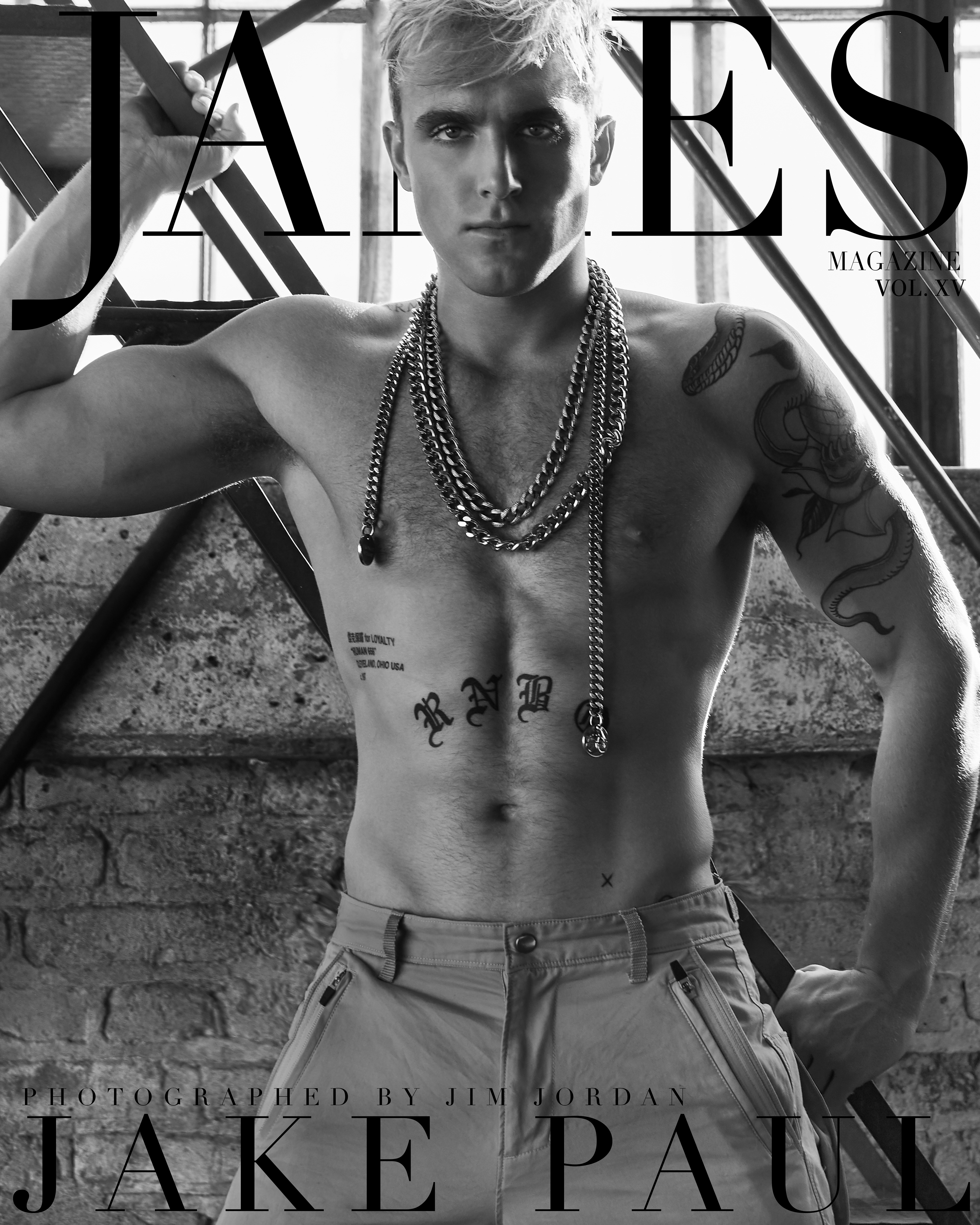 Influencer Jake Paul photographed by fashion photographer Jim Jordan for James Magazine