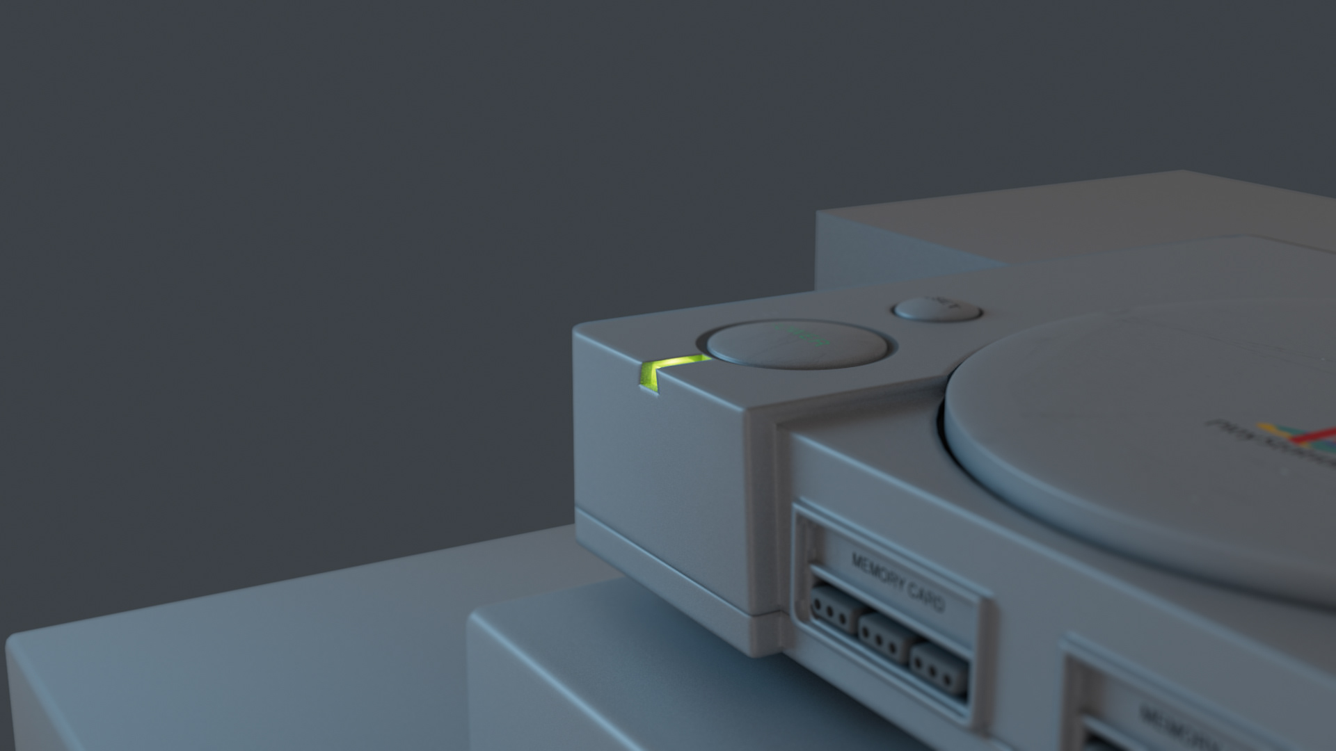 Playstation 1 console 3D model