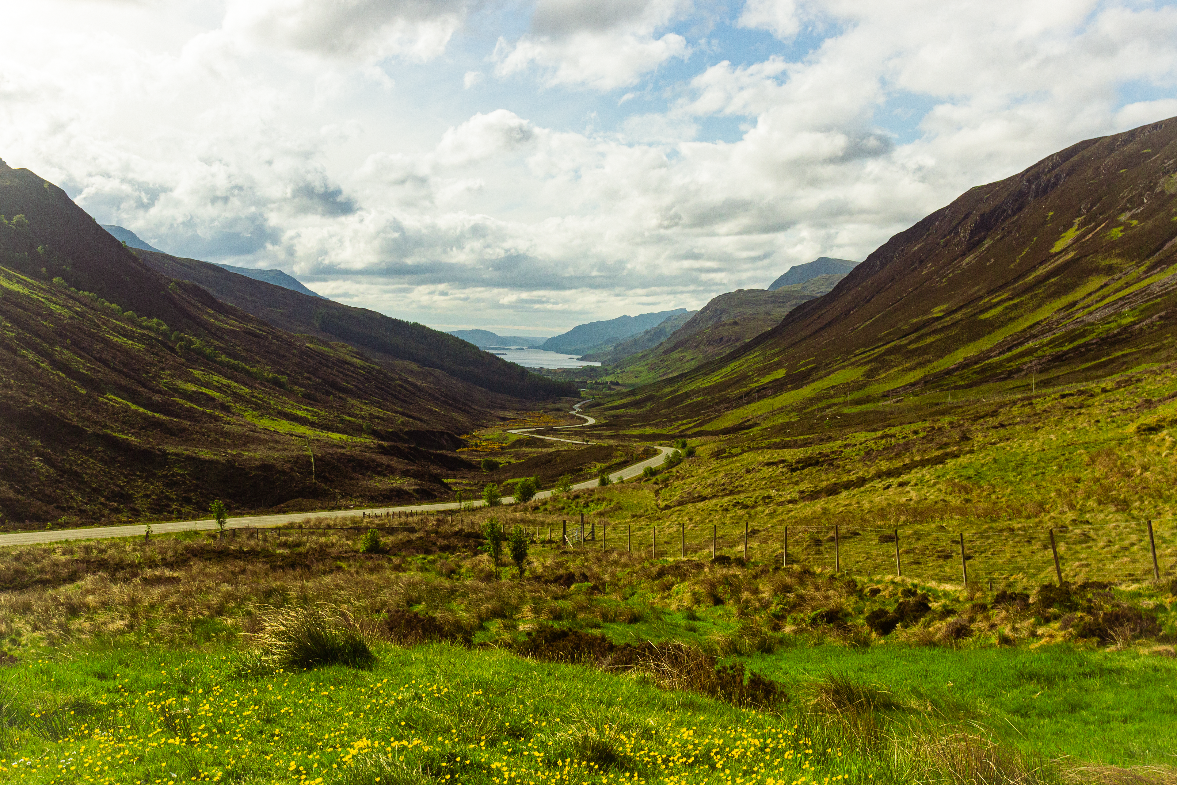 Part of the North Coast 500 route in the Highlands of Scotland