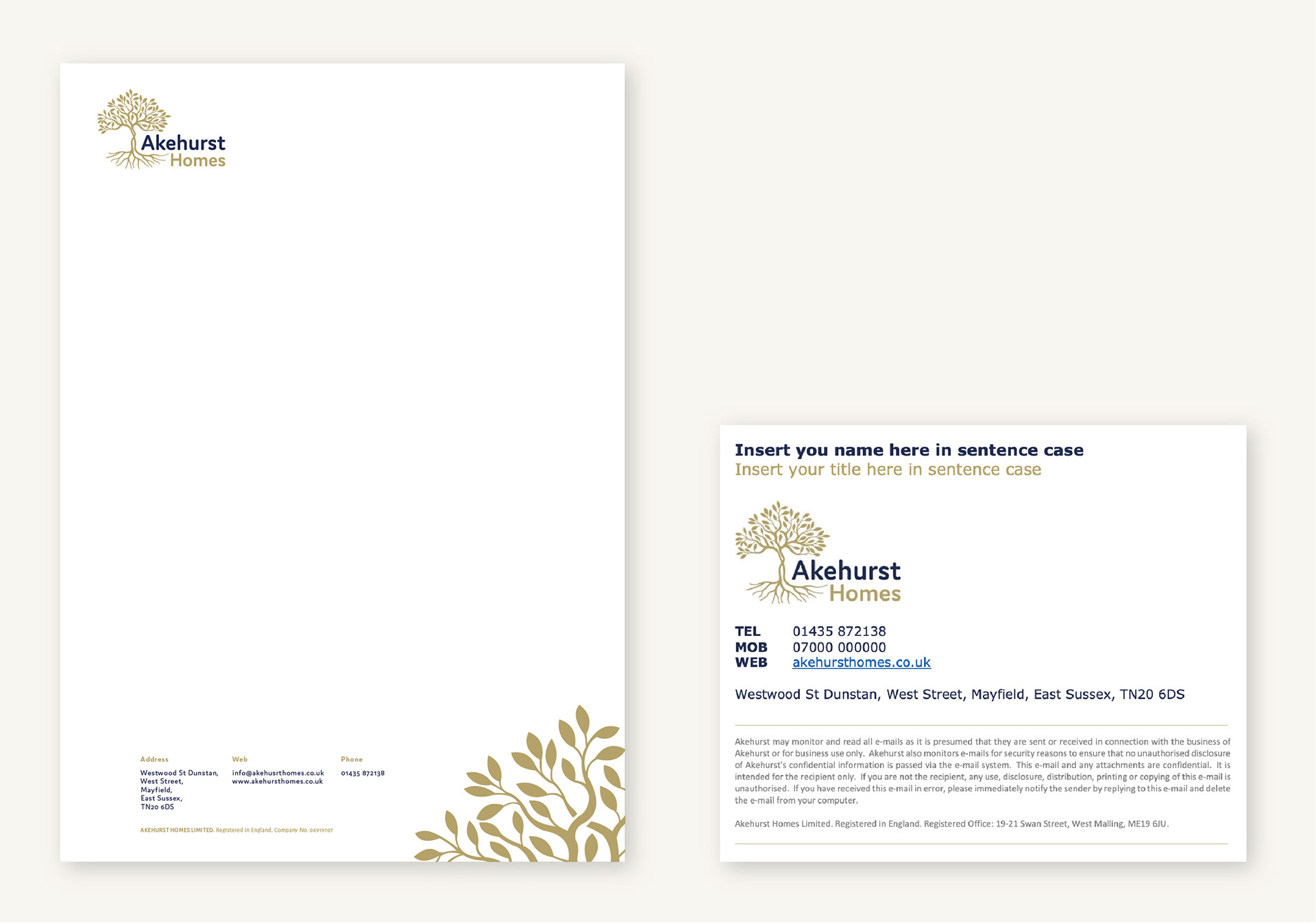 Letterhead & Email Signature