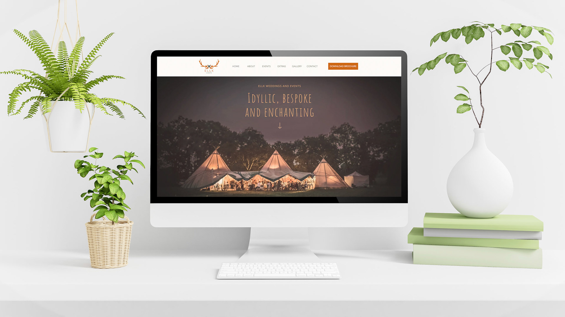 Ellk events website design