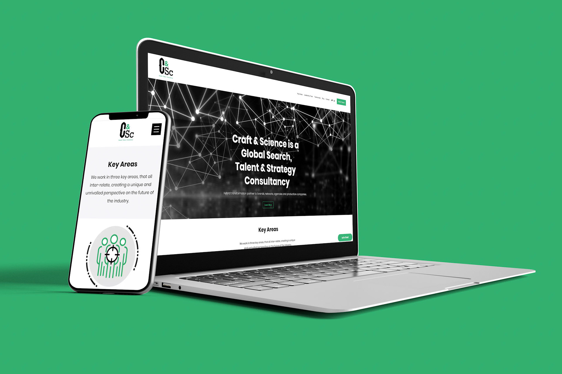 Website design for C&Sc. Visit: www.craftandscience.co