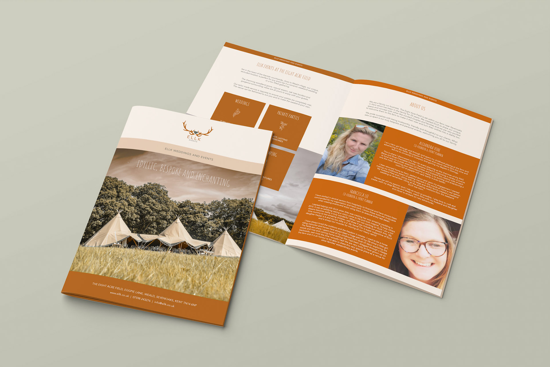 Ellk Events brochure Design