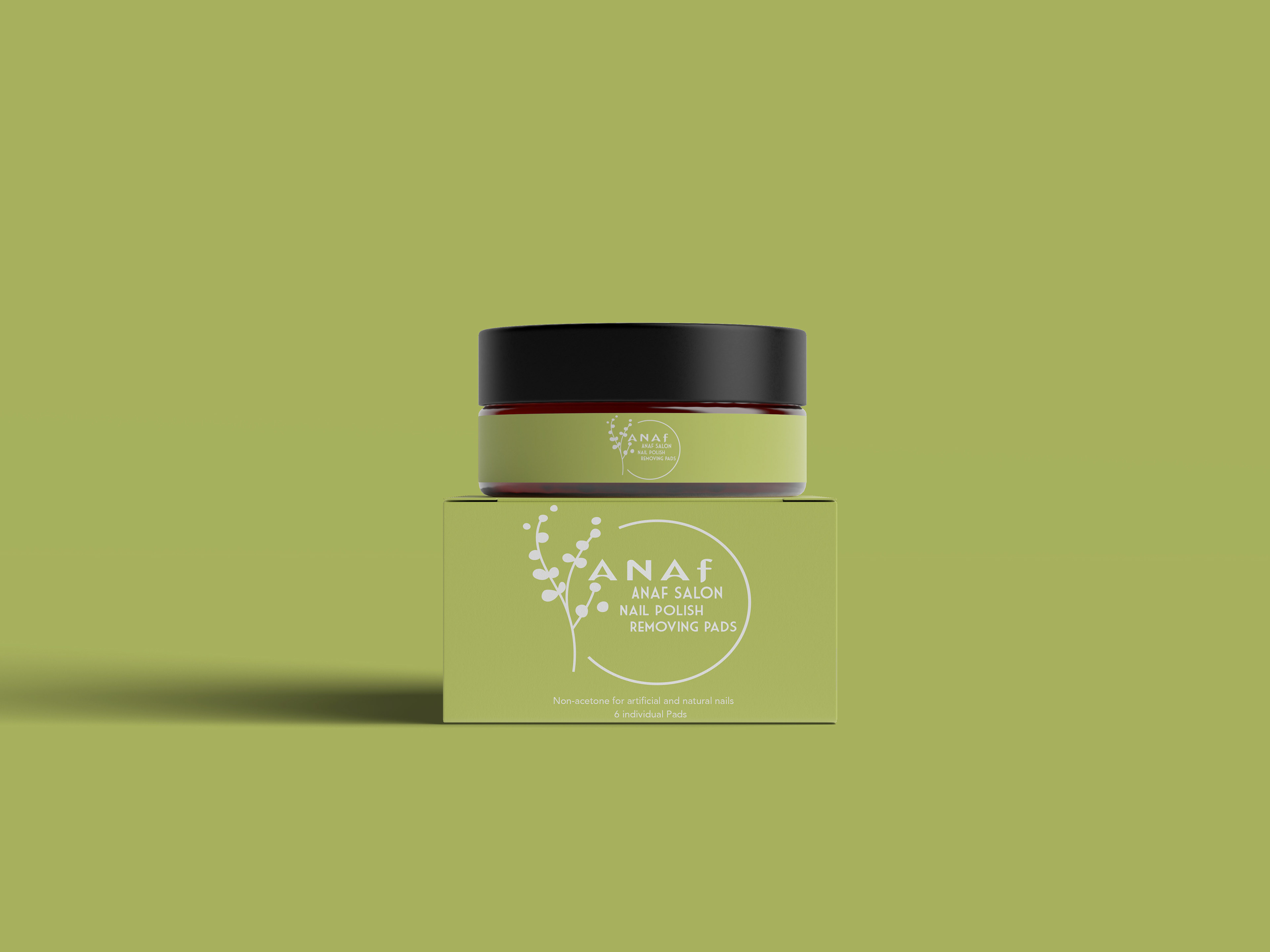Anaf Salon Logo and Packaging Mockup