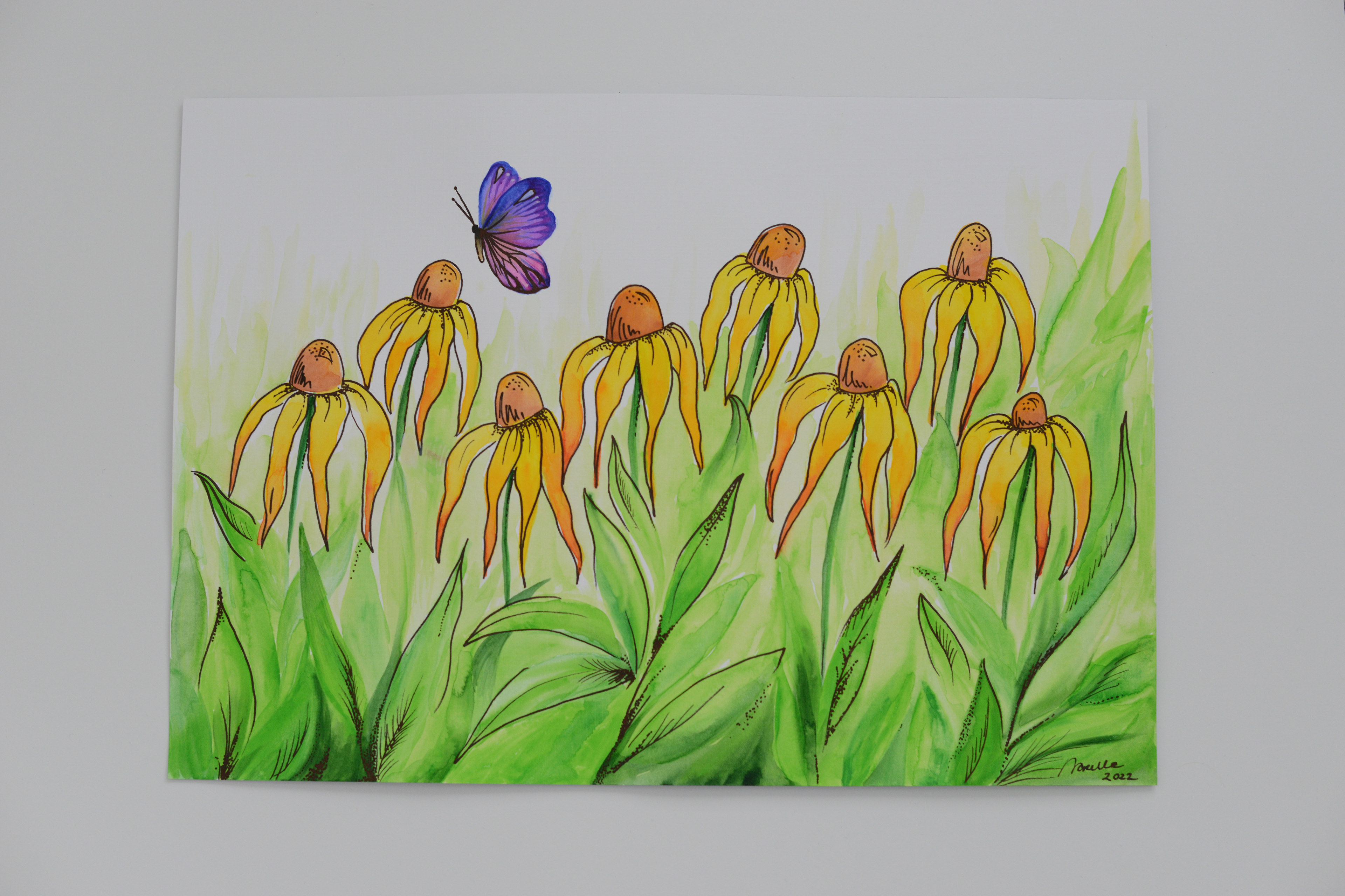 Watercolour painting, March 2022