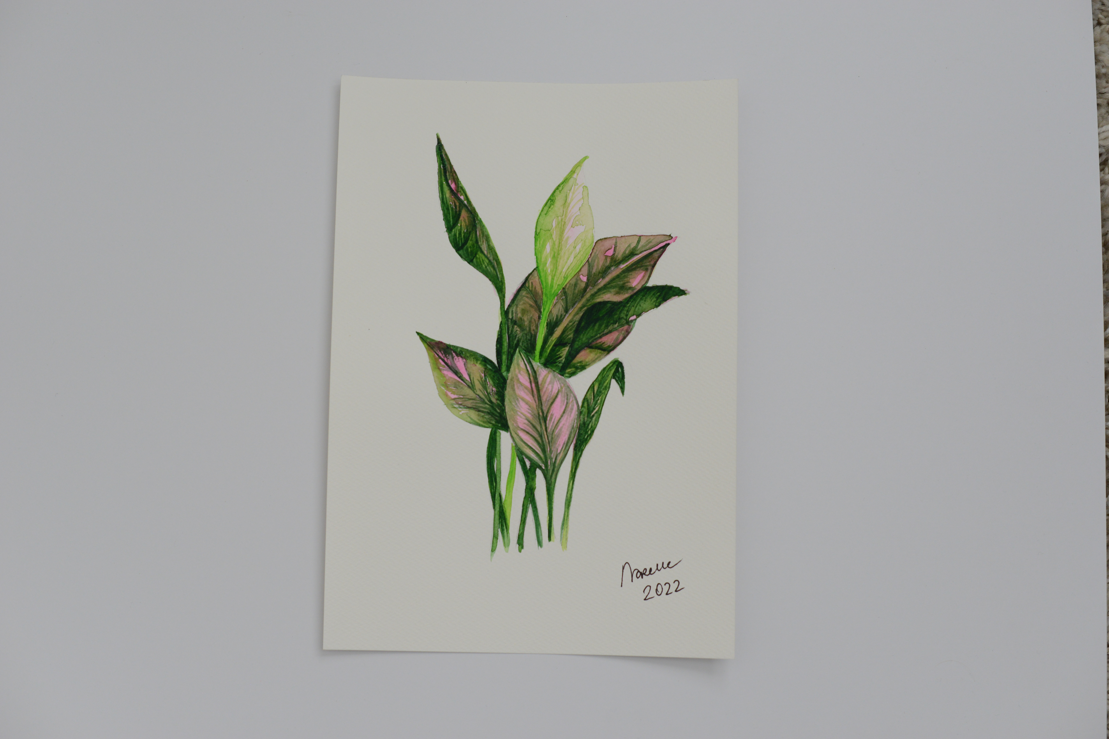 Watercolour painting, March 2022