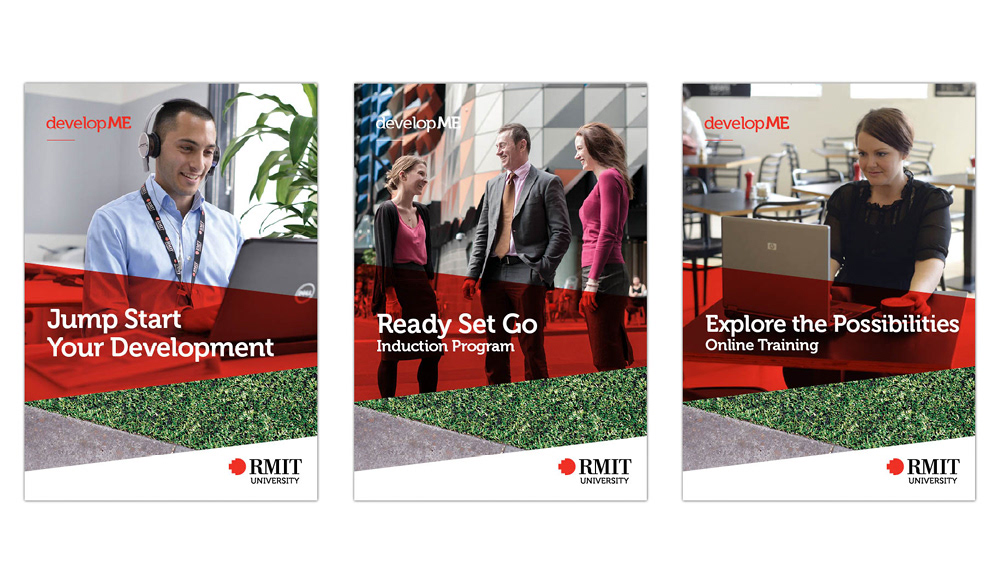 RMIT University - developME brochures (photography and design by Narelle Browne)