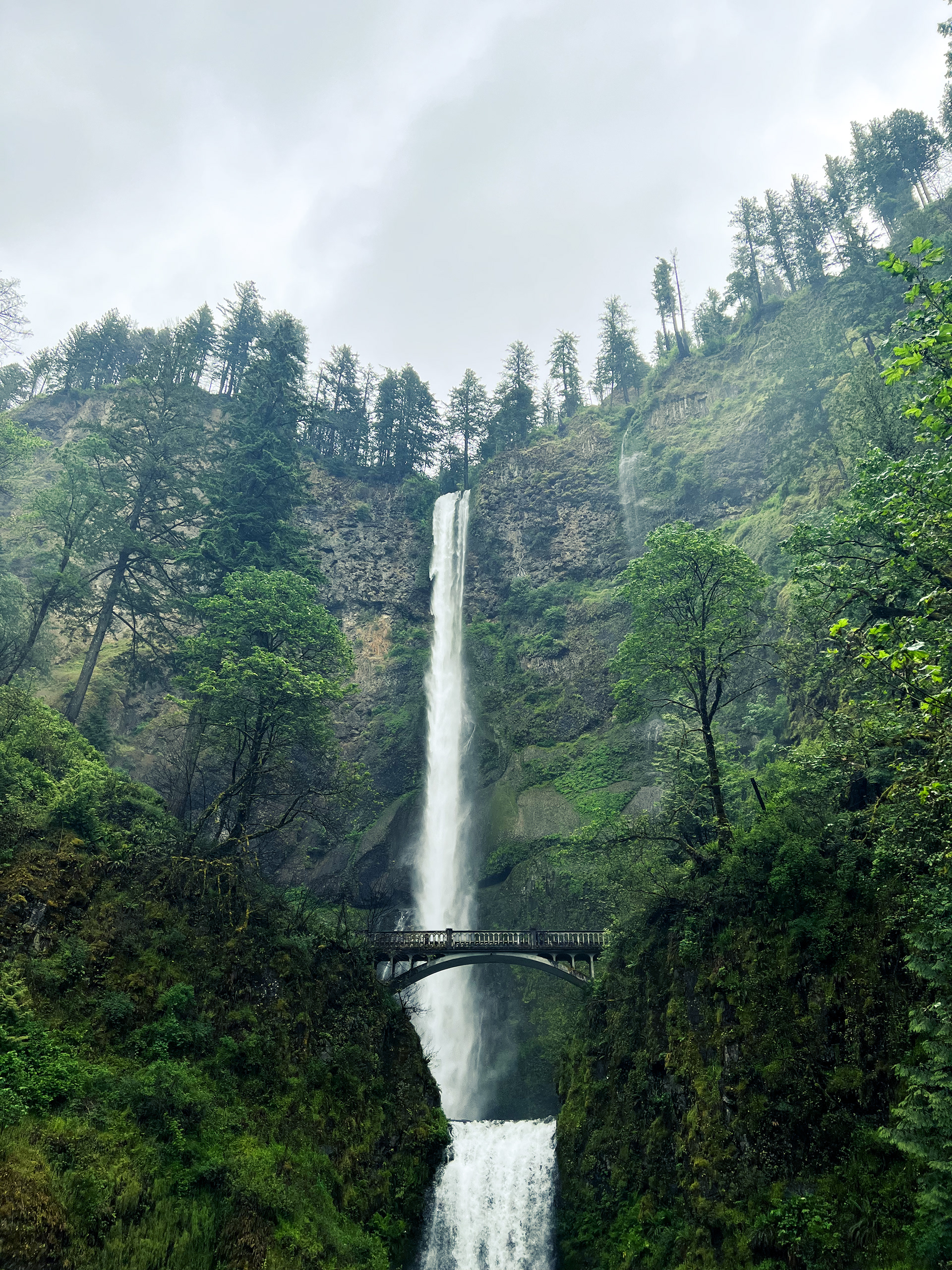This beautiful image is of Multnomah Falls near Portland, Oregon