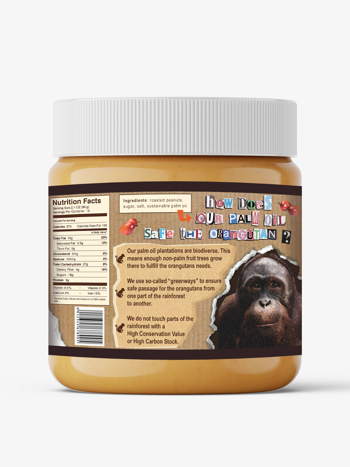 Product design concept: sustainable peanut butter!