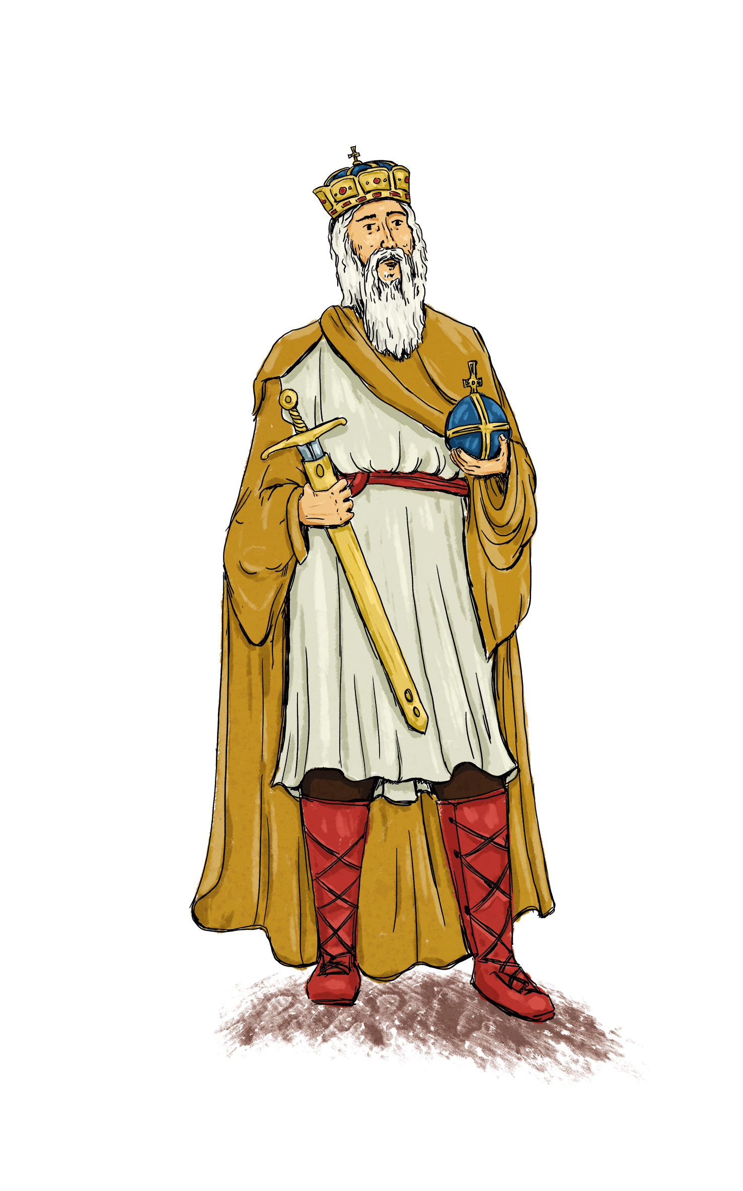 Charlemagne for 'Dhagelot en Middeleeuws voor Beginners'