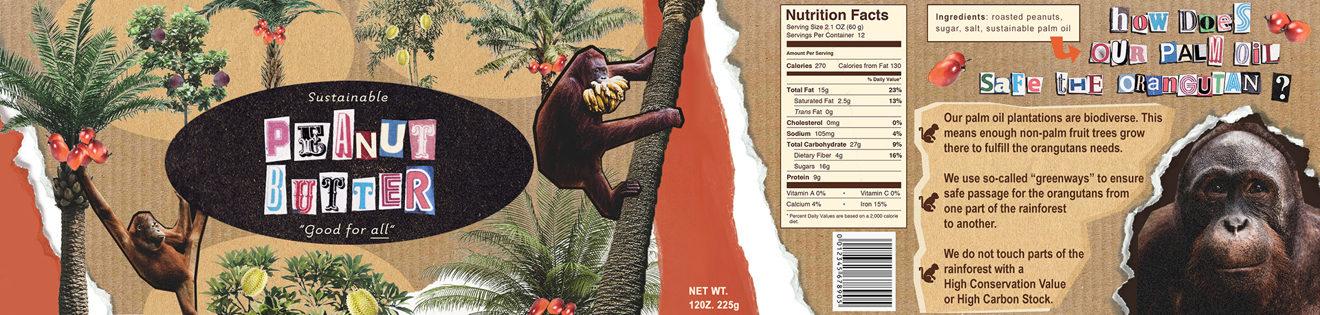 Product design concept: sustainable peanut butter!