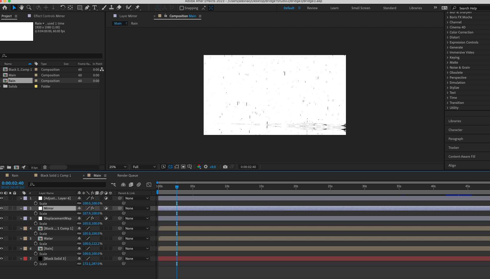 Effect Rendering/Mirroring