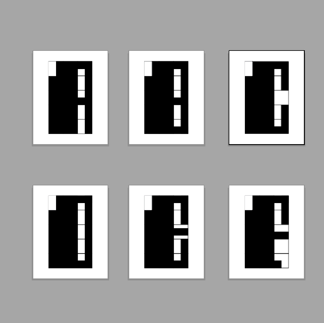 First set of digitized letter forms