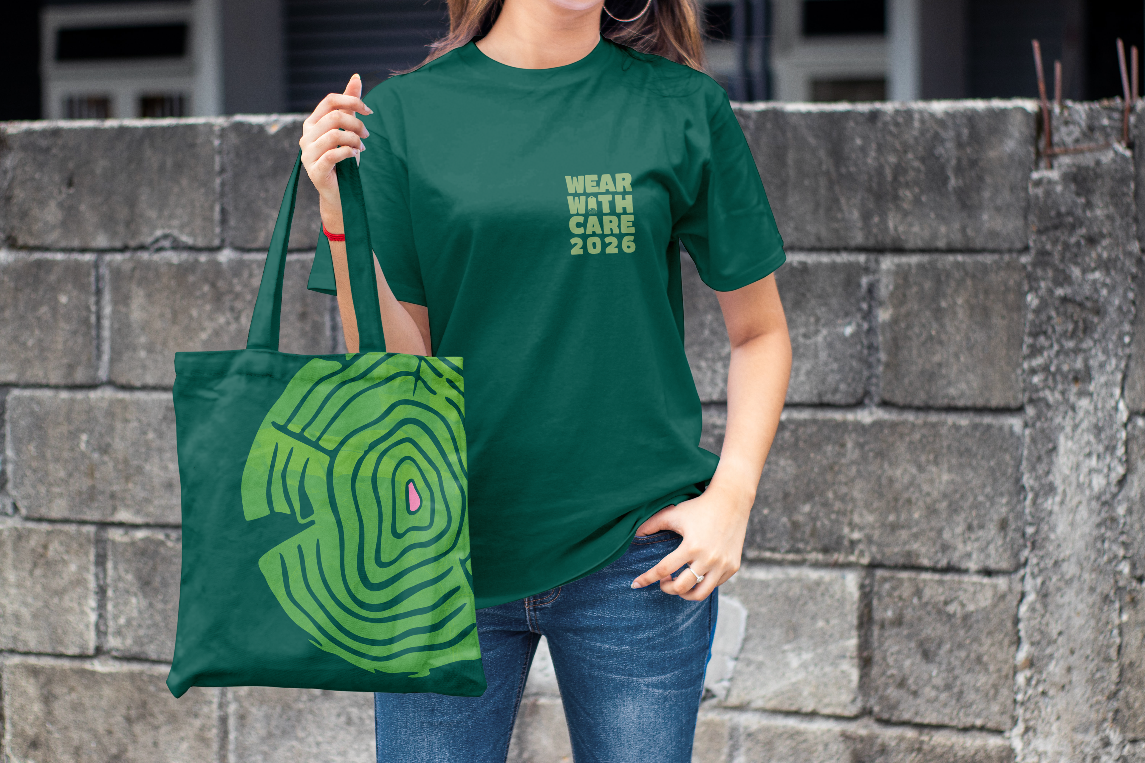 Shirt and tote bag