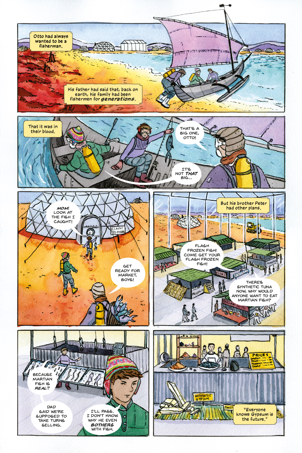 "The Fisherman and the Miner", art, letters and story by me.