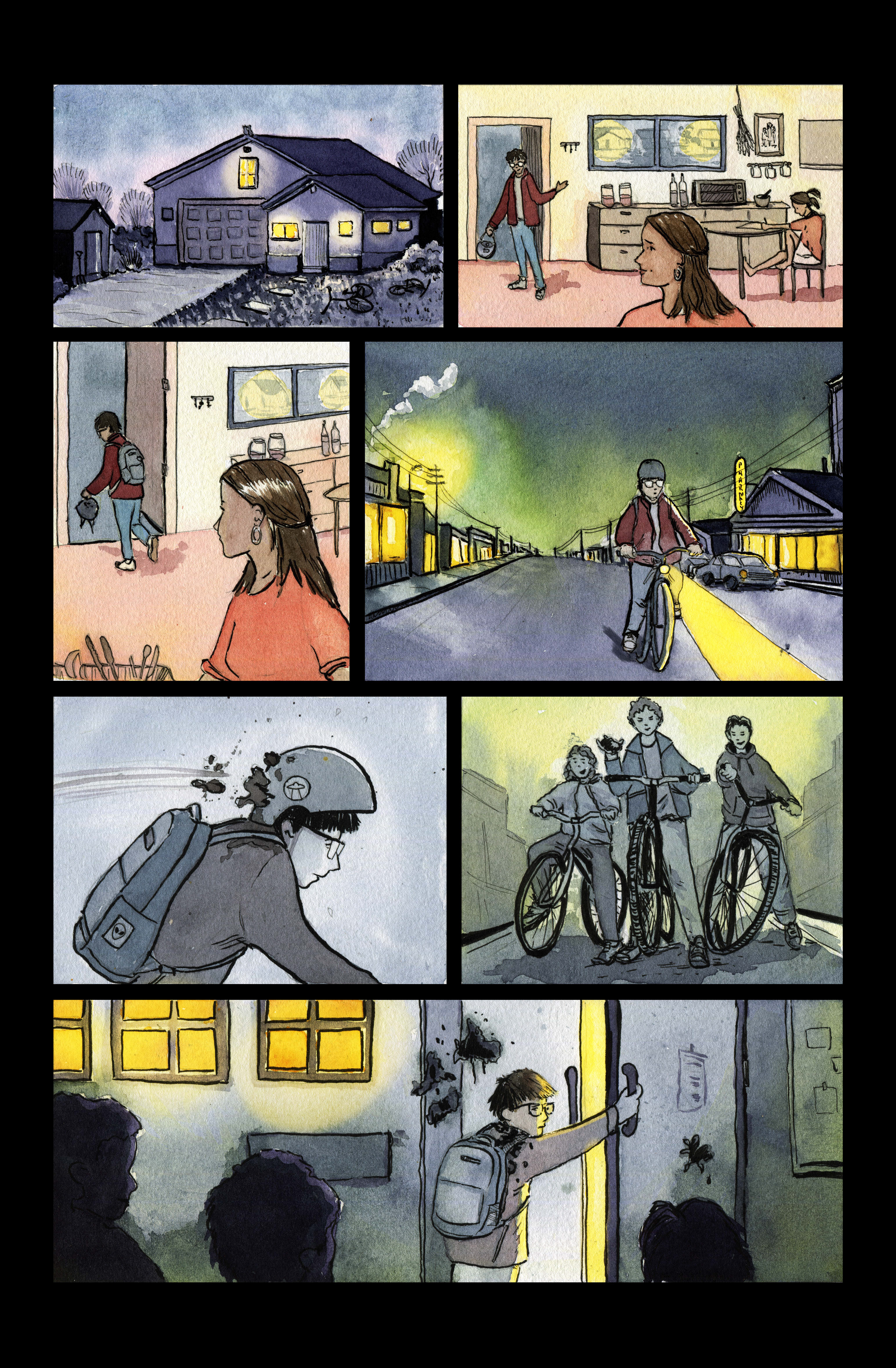 Page 1 of Sobrecubierta, by C. Solis, Art and Colours by me