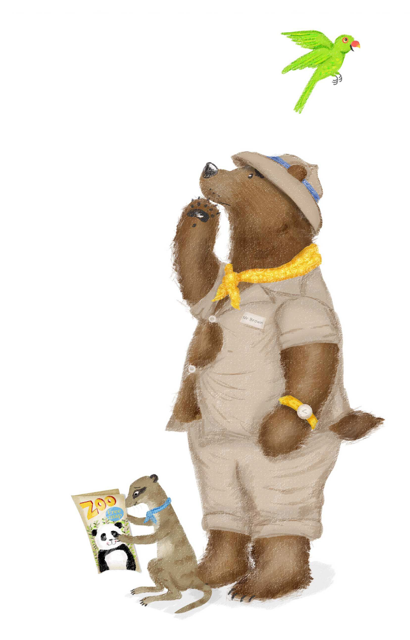 Mr Brown the bear, from The Biggest Fan