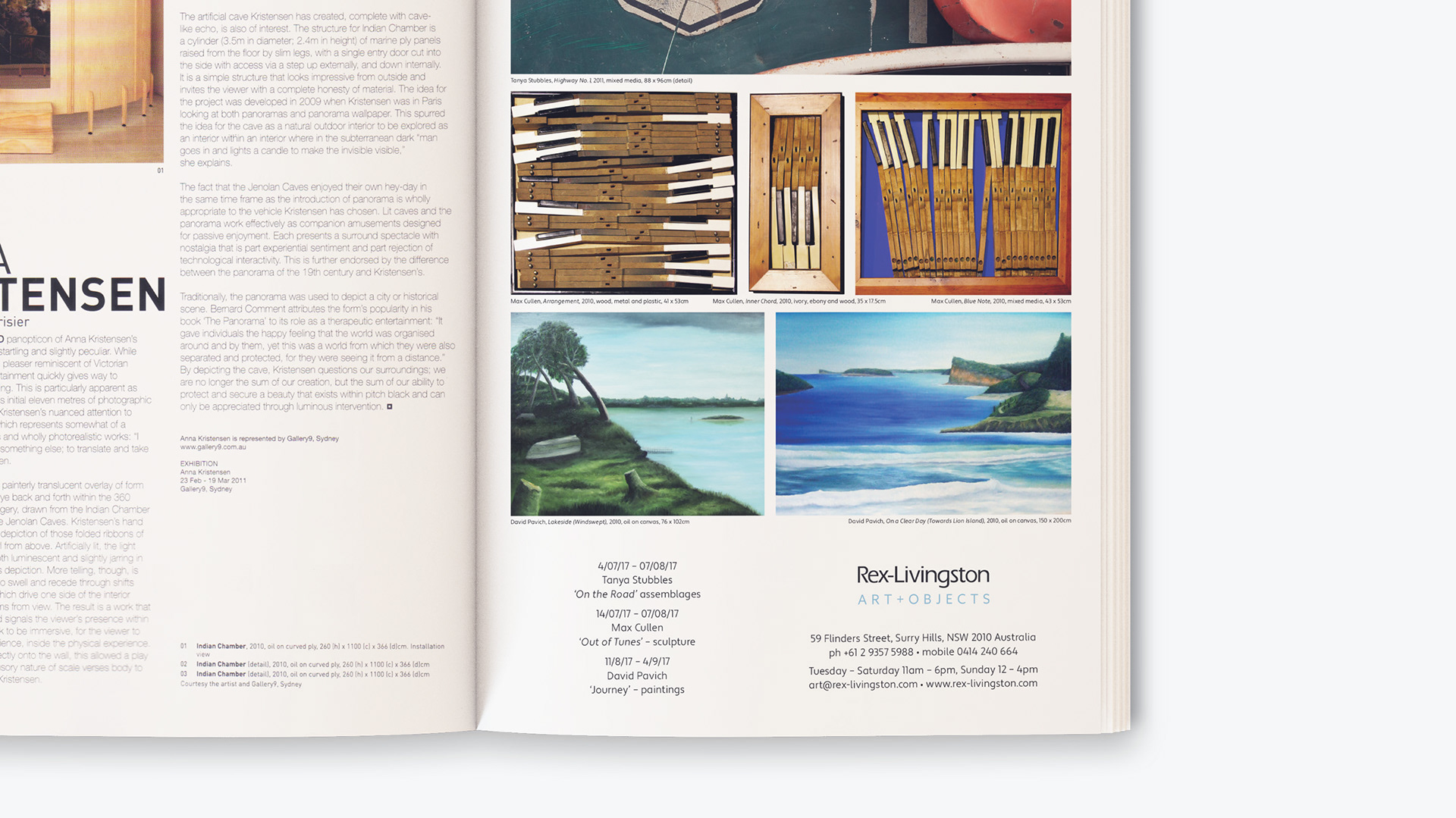 Rex-Livingston full page print ad design