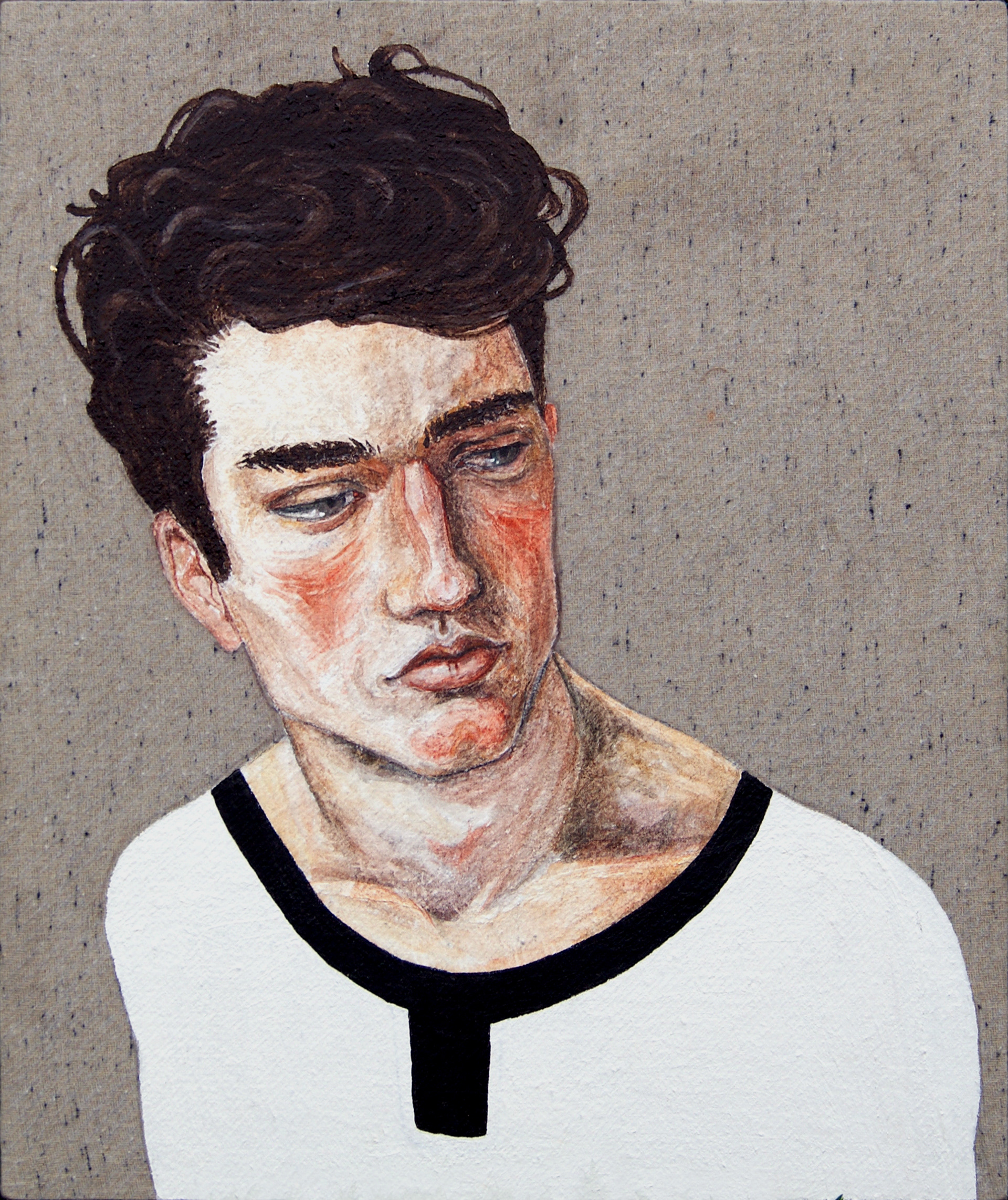 Wspomnienia; 53/44; 2016; acrylic and watercolor on canvass
