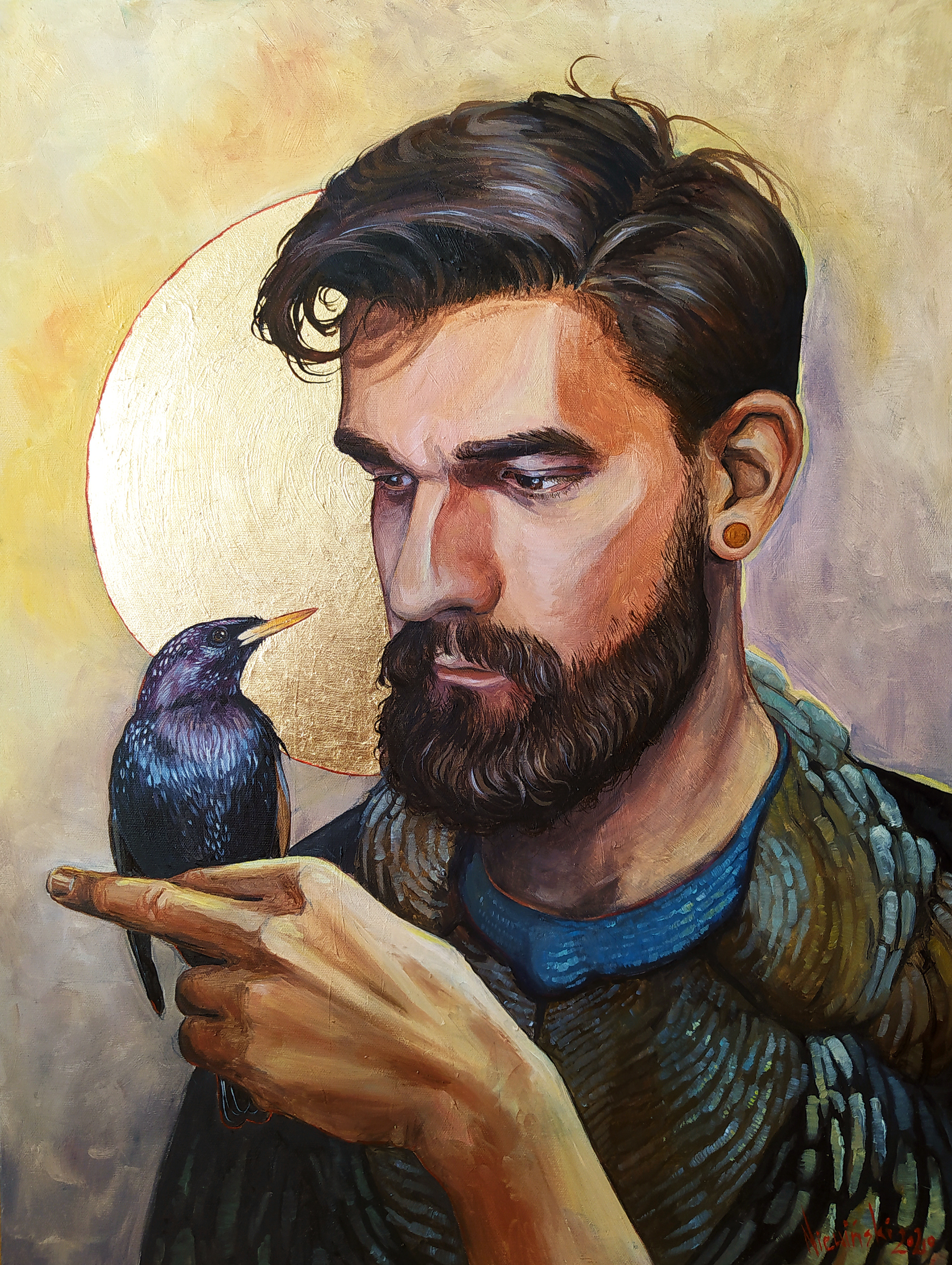 FUCK, I LOVE YOU; 60/80; 2020; oil on canvas