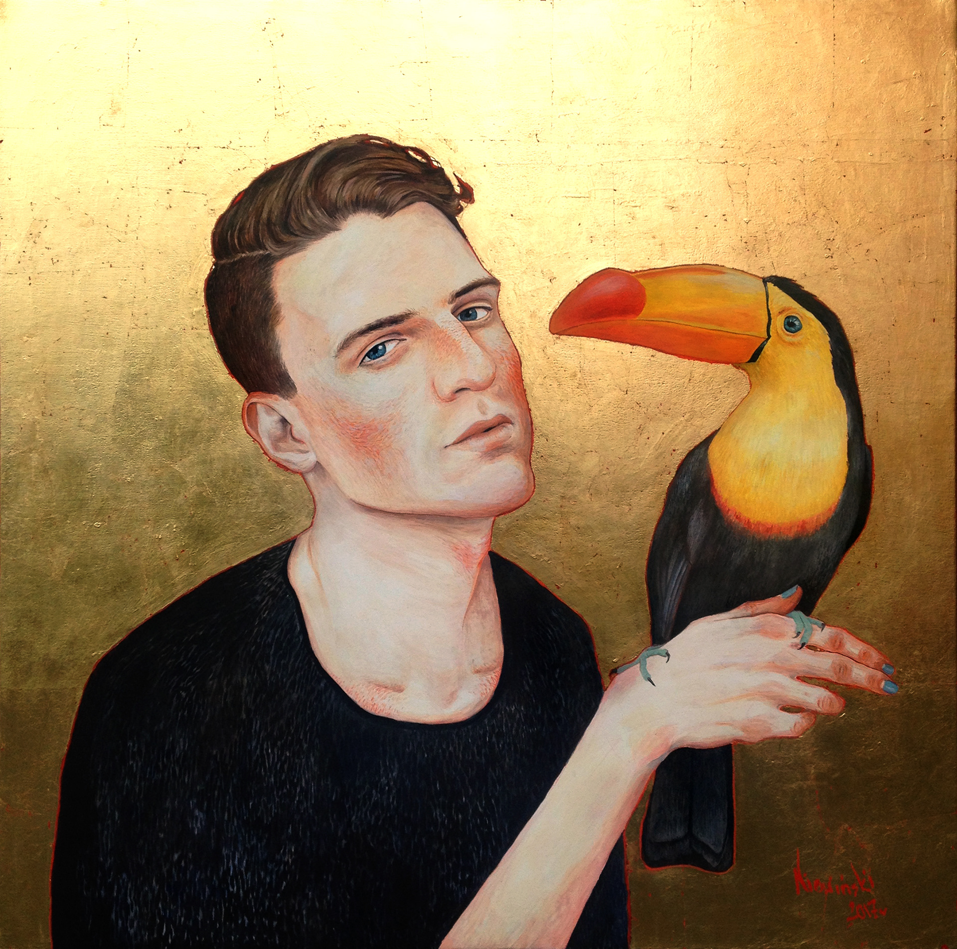 Męskie Sprawy /MENS AFFAIRS; 100/100; gold and oil on canvas