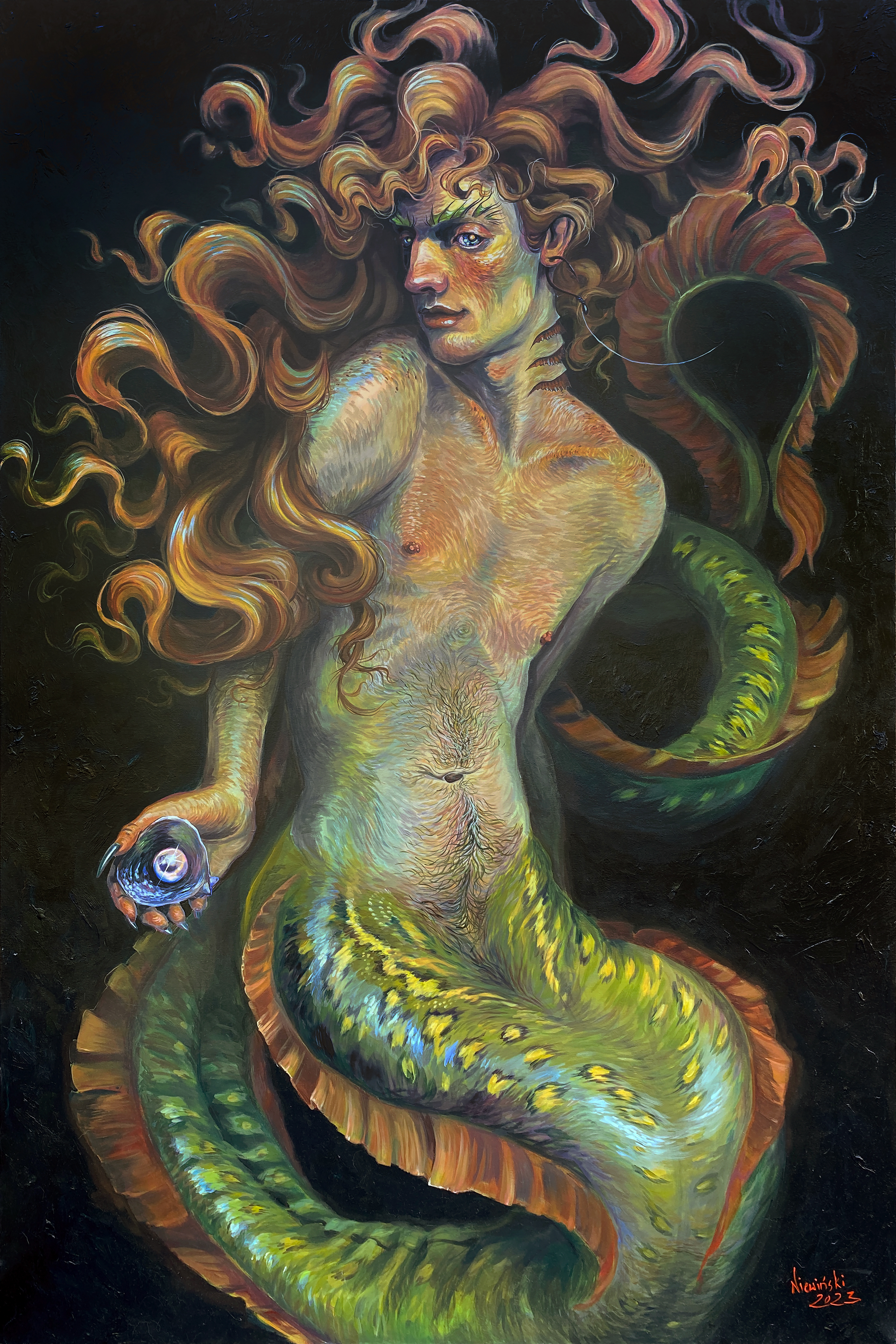 "New Fairy Tale", 2023, 150x100 cm; acrylic on canvas