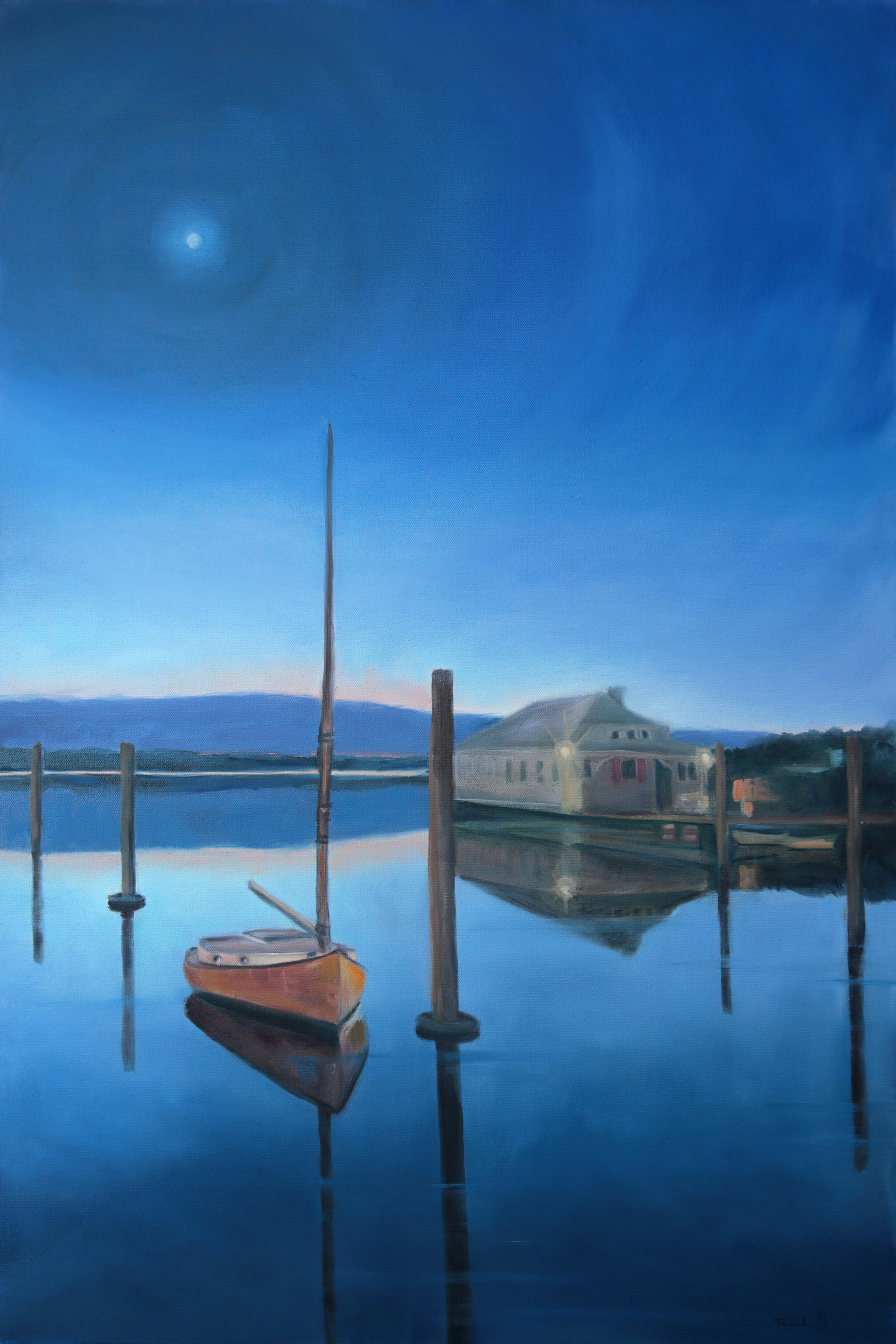 "Evening Silence", 24x36, oil on deep profile canvas