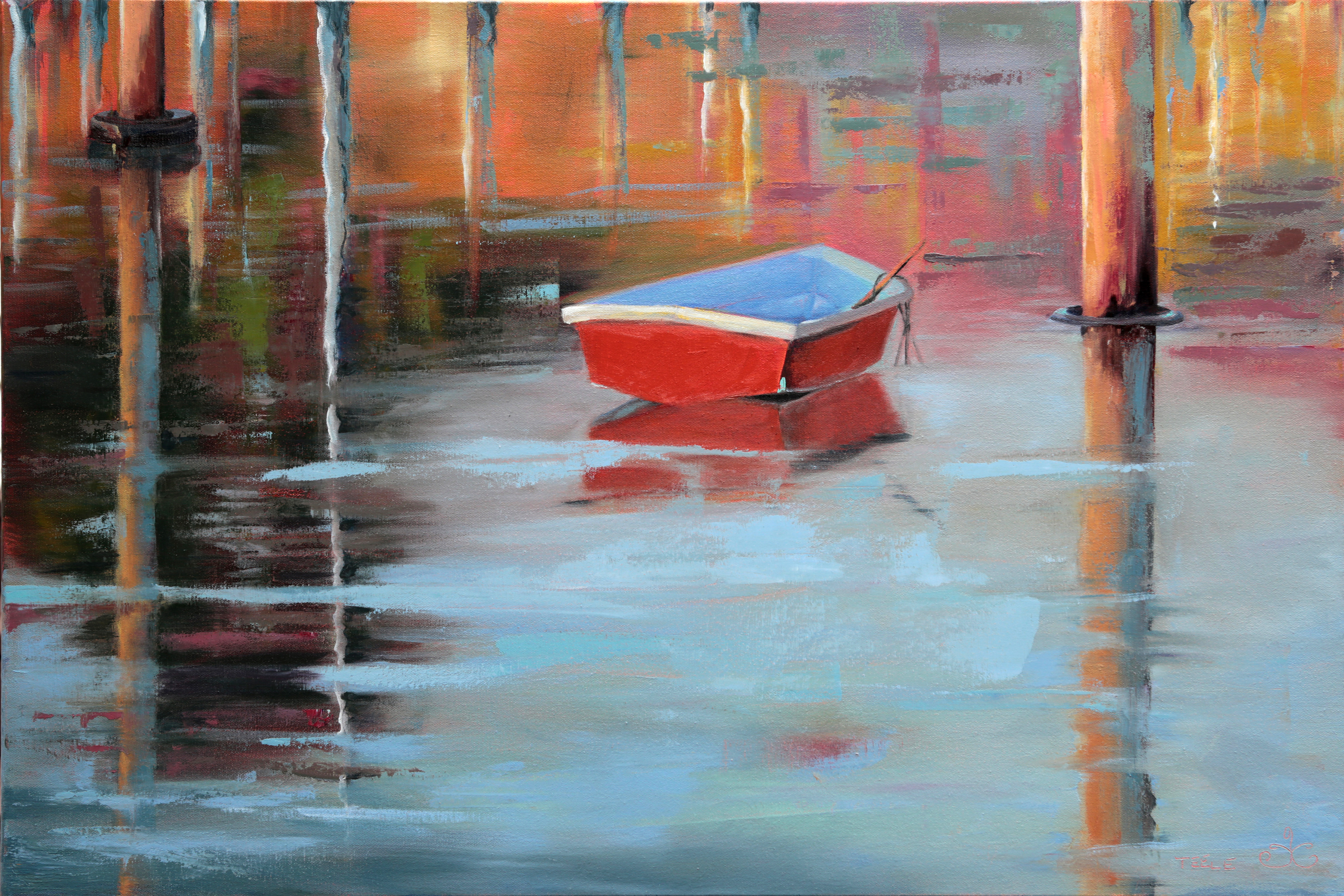 "Red Humiliity" 24x36, oil on deep profile canvas